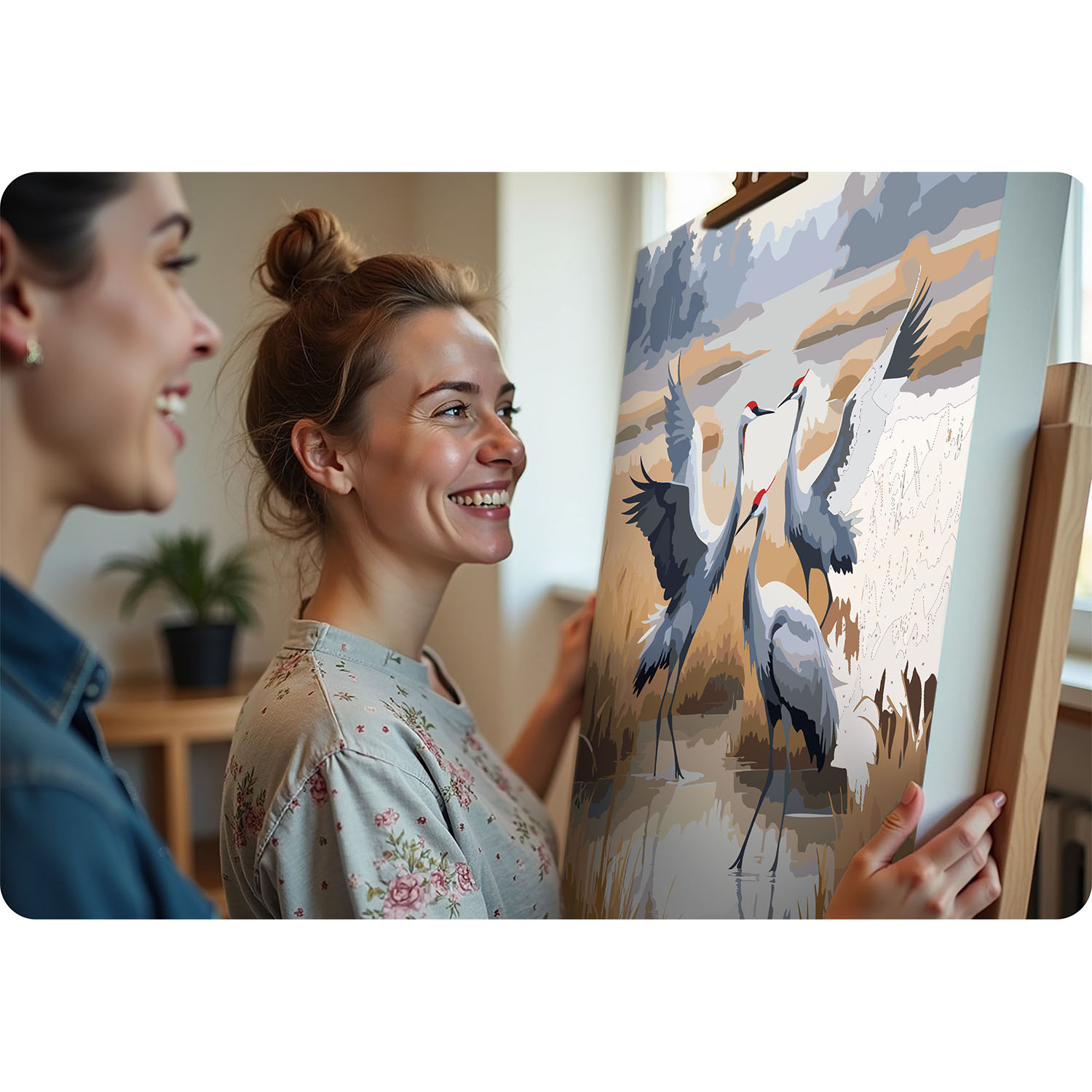 Maalitav pilt numbri järgi 40x50 cm Massido Cranes - Image 5