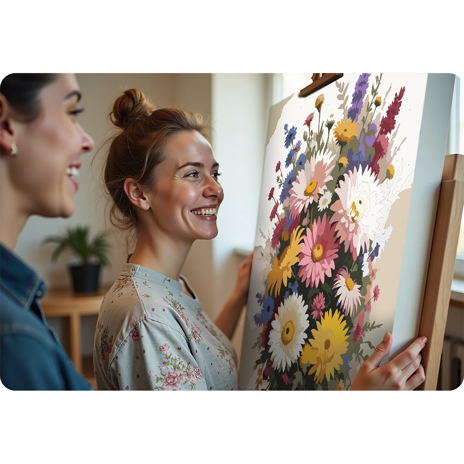 Maalitav pilt numbrite järgi 40x50 cm Massido Flowers - Image 5