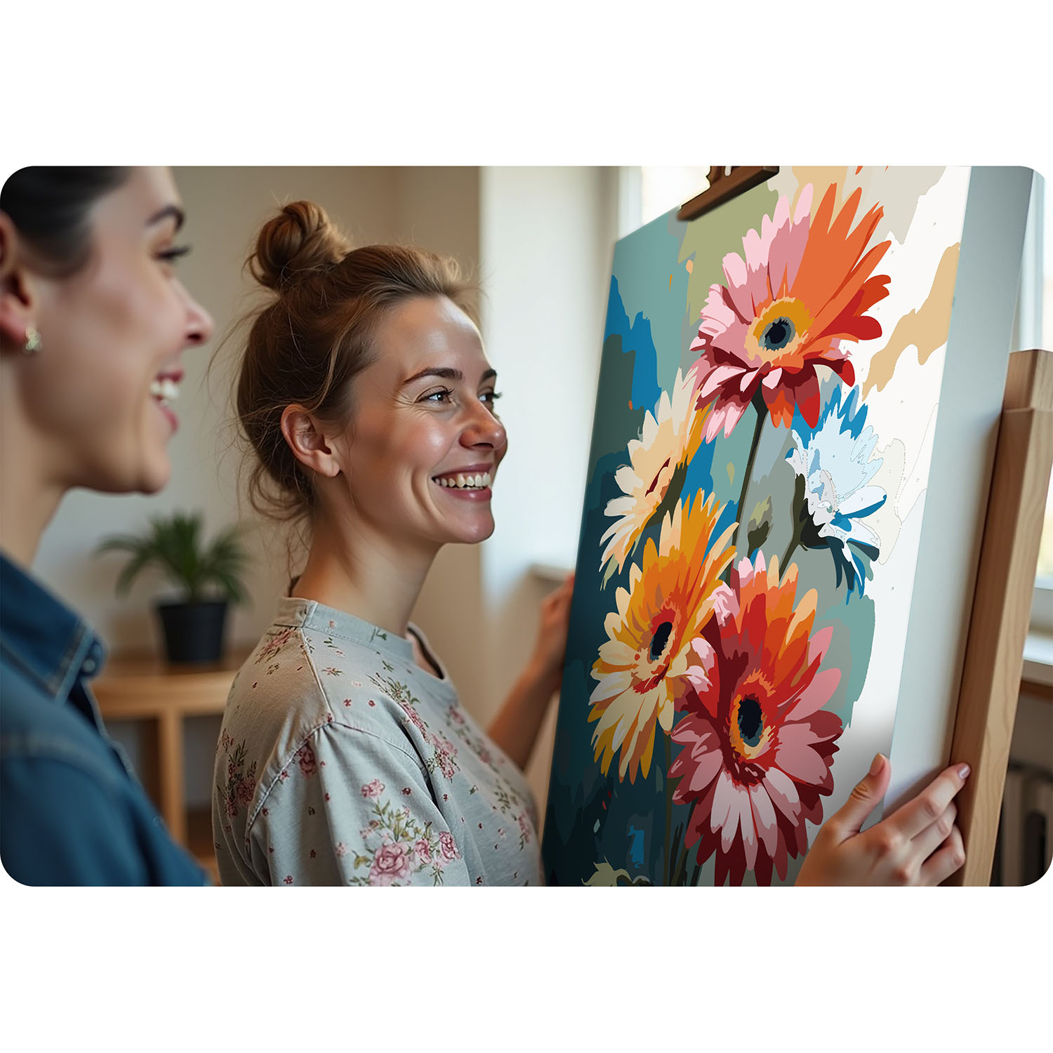 Maalitav pilt numbrite järgi 40x50 cm Massido Flowers - Image 5