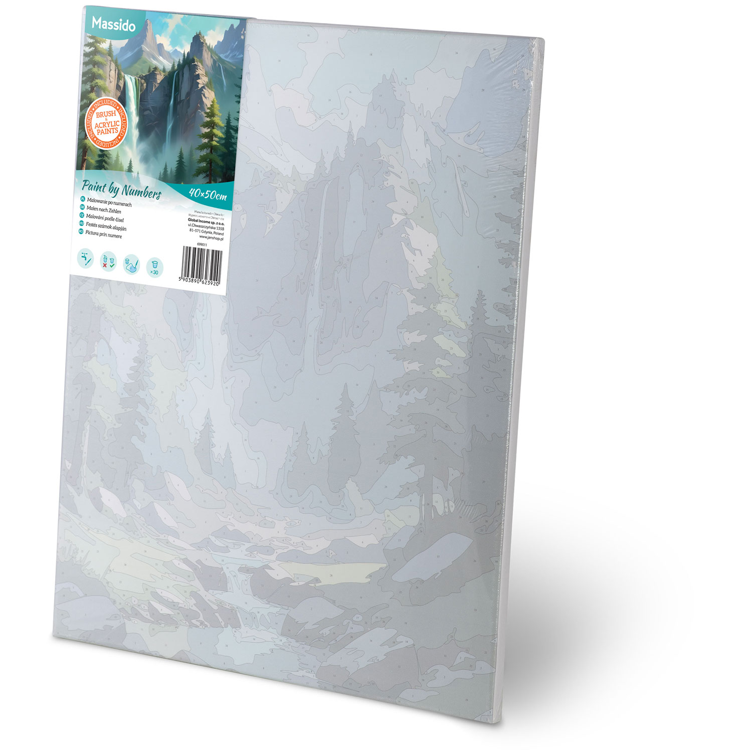 Maalipilt numbrite järgi 40x50 cm Massido mägimaastik - Image 3