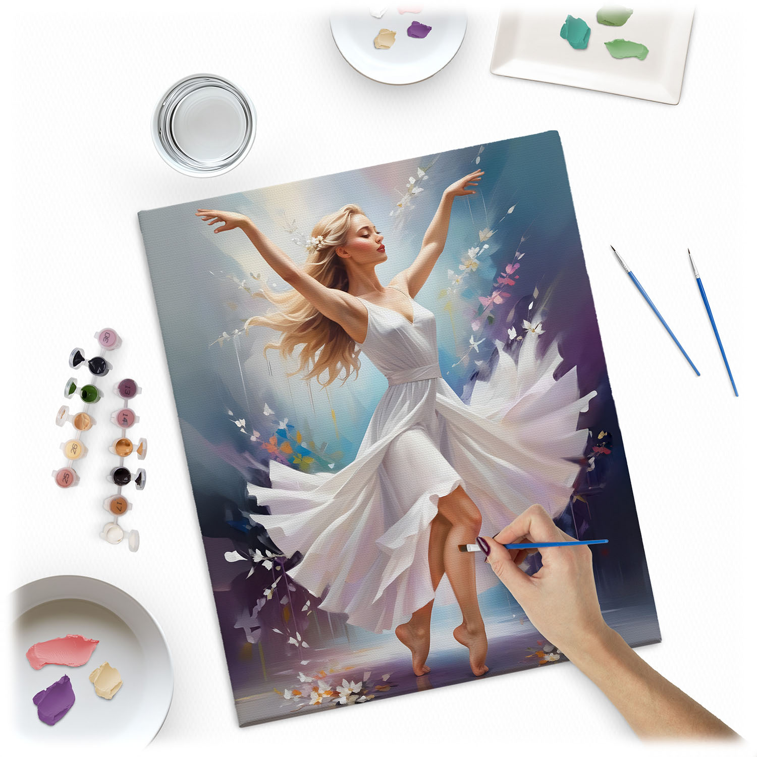 Maalitud numbrite järgi pilt 40x50 cm Massido Tantsiv Naine - Image 2