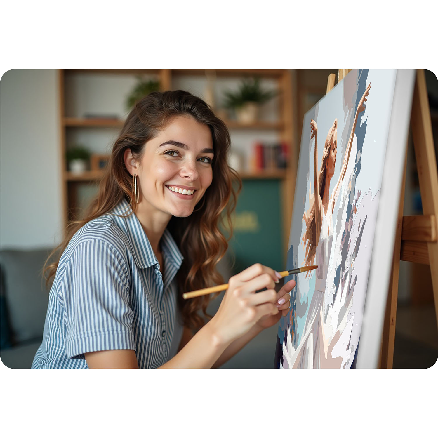 Maalitud numbrite järgi pilt 40x50 cm Massido Tantsiv Naine - Image 9