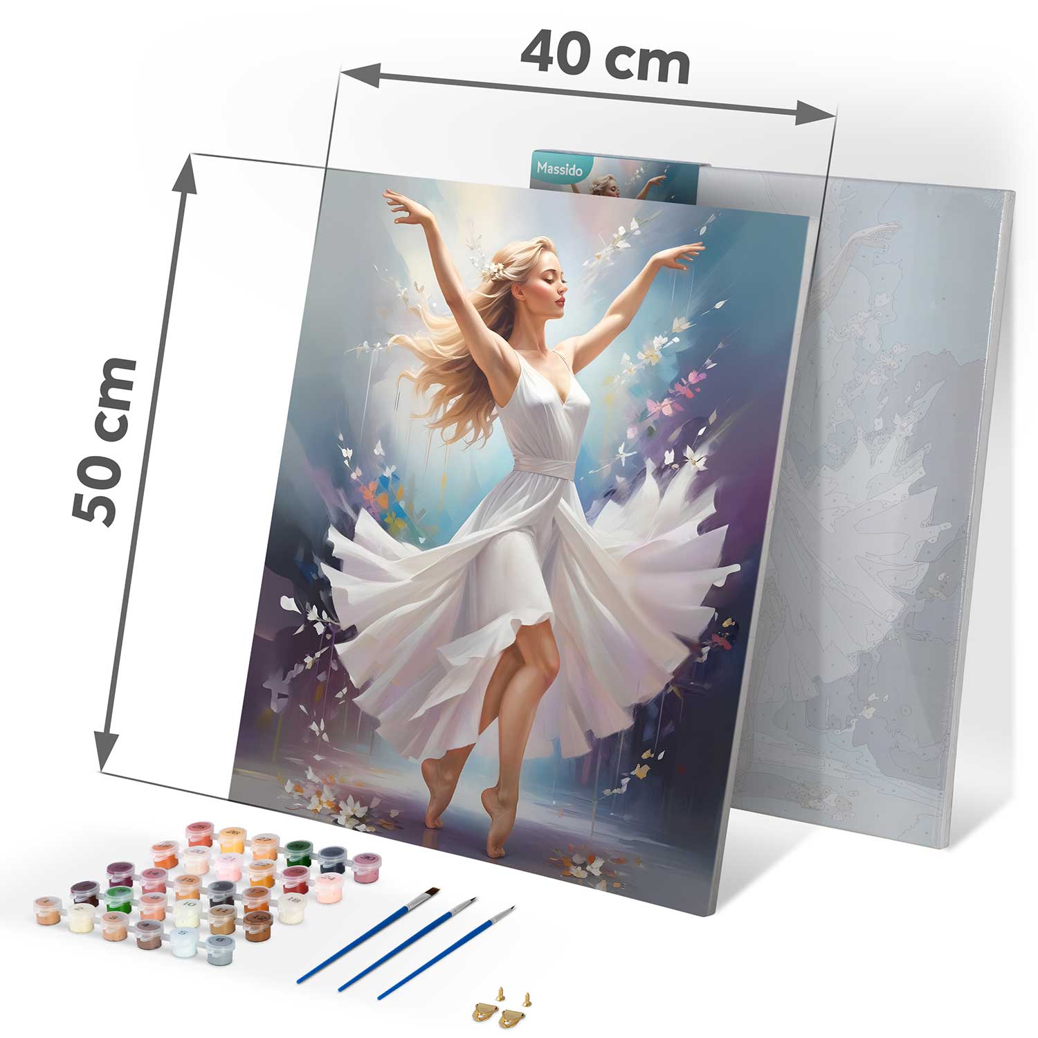 Maalitud numbrite järgi pilt 40x50 cm Massido Tantsiv Naine - Image 4