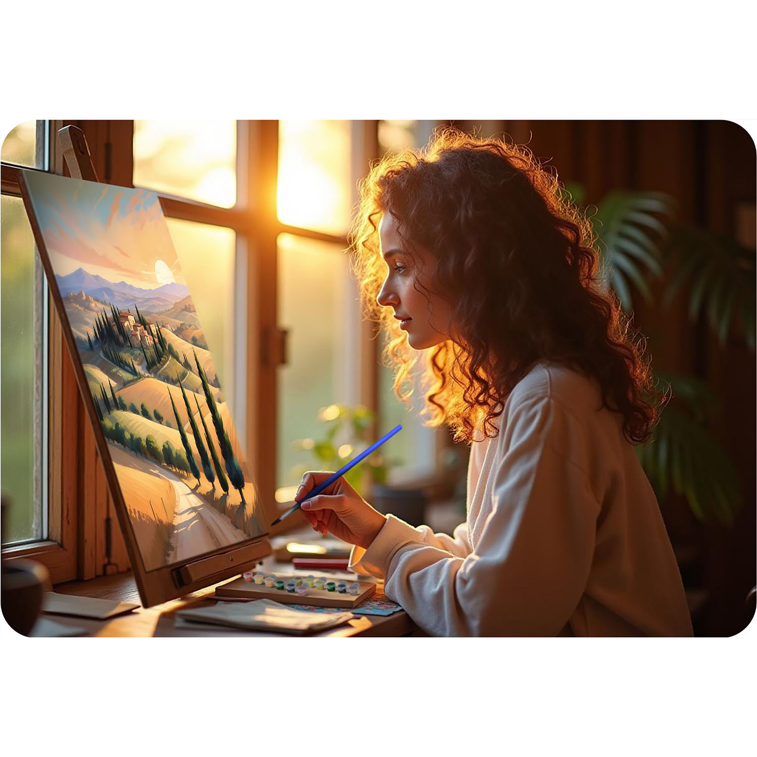 Maali numbrite järgi pilt 40x50 cm Massido Landscape - Image 5