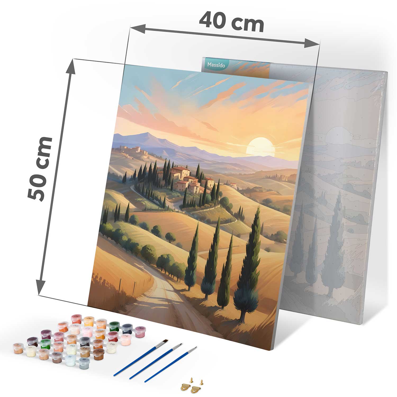 Maali numbrite järgi pilt 40x50 cm Massido Landscape - Image 4