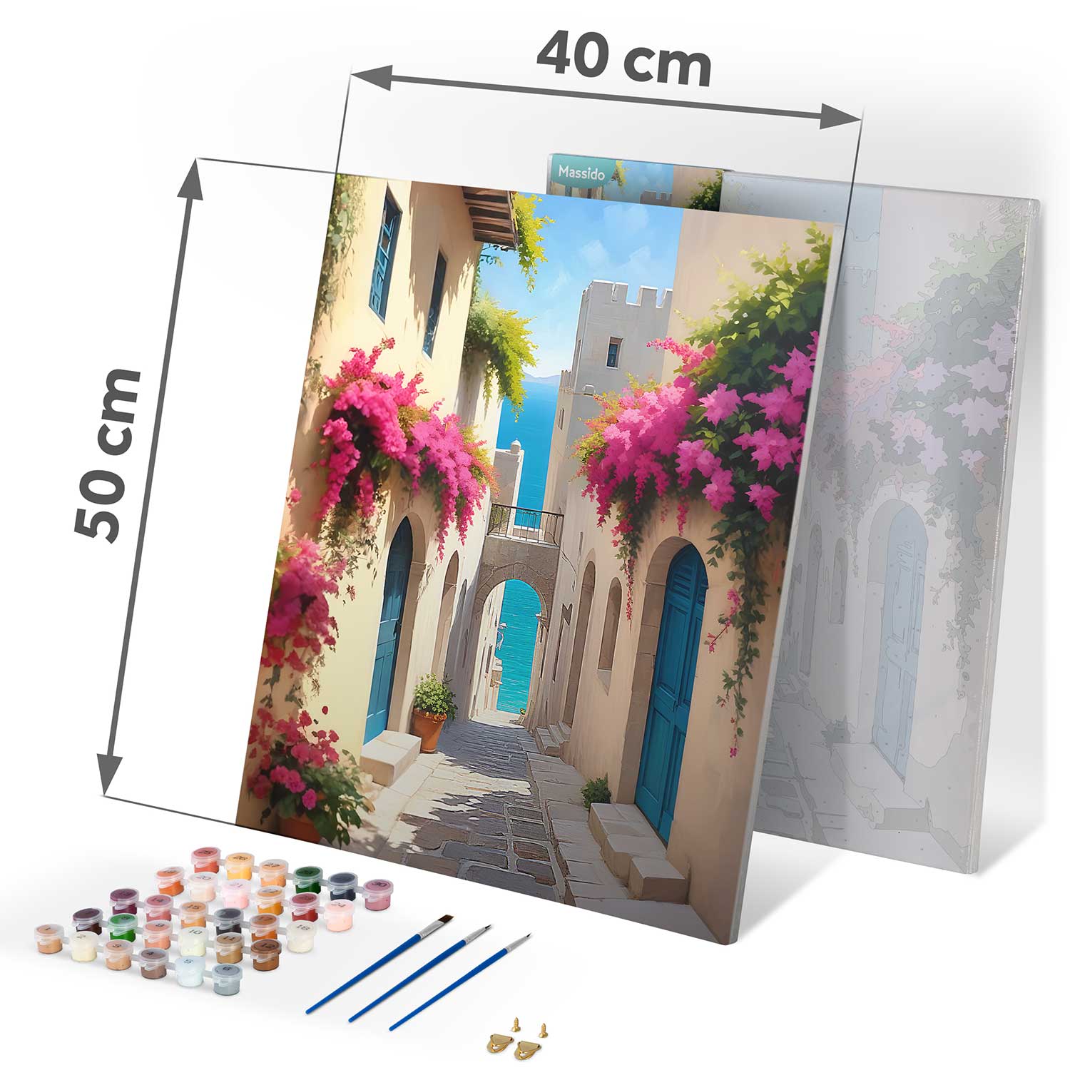 Maalitav pilt numbrite järgi 40x50 cm Massido Cityscape - Image 4