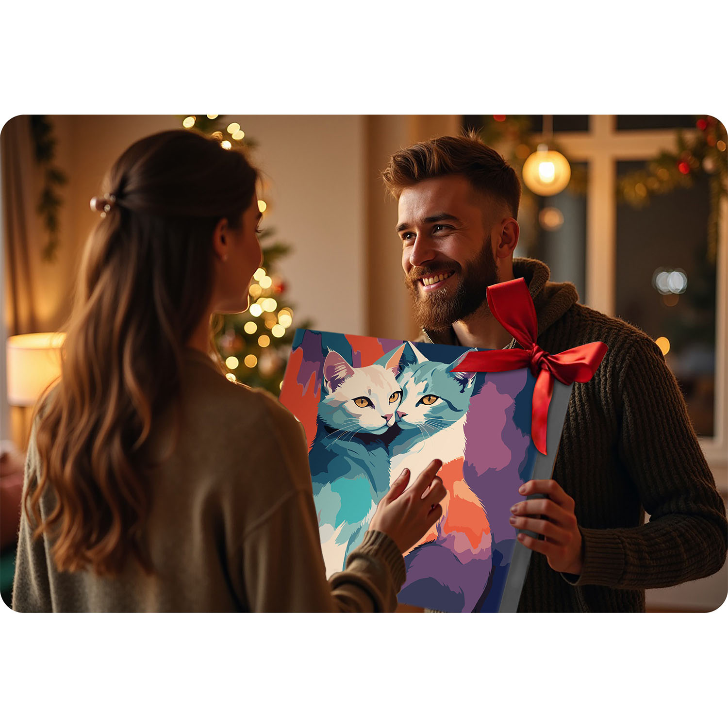 Maalitav pilt numbrite järgi 40x50 cm Massido kassid - Image 11