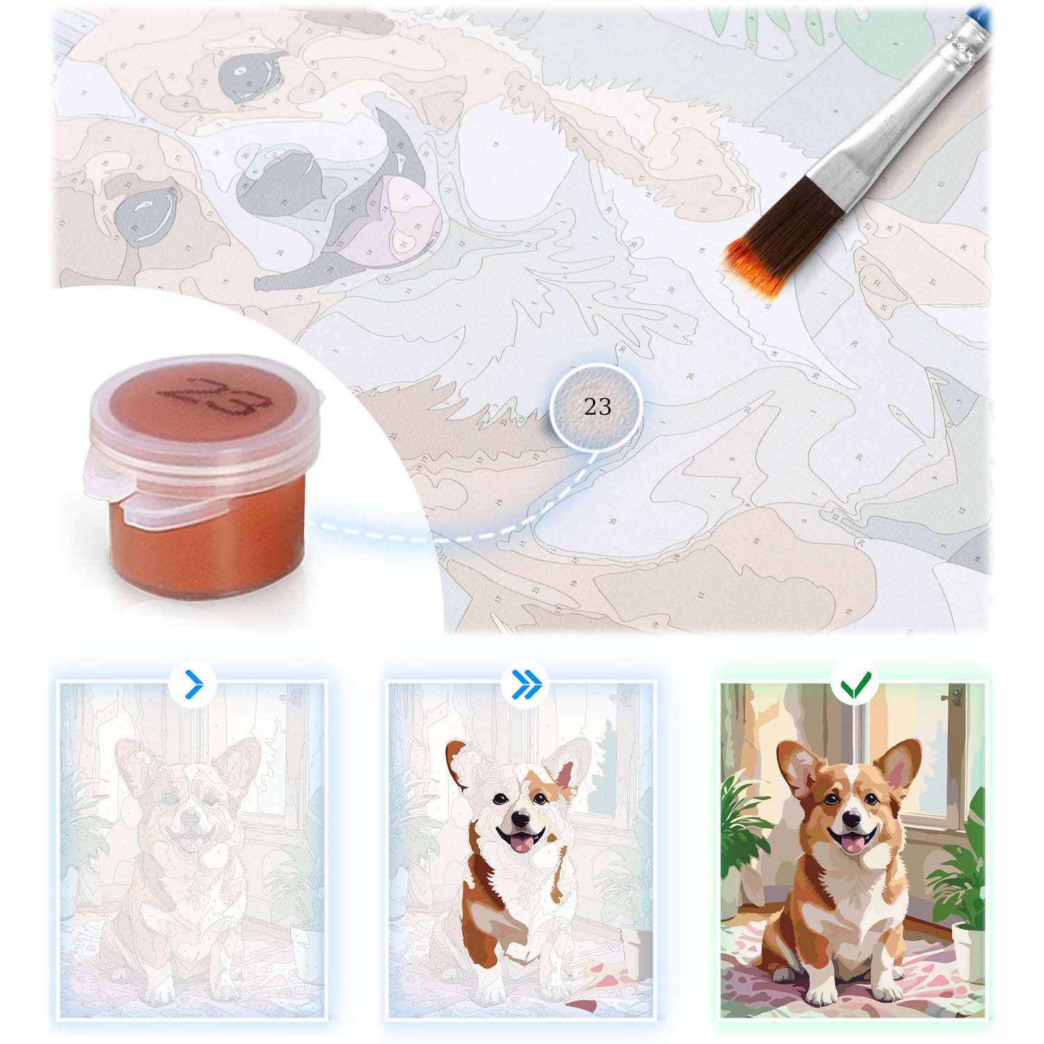 Maalitav pilt numbri järgi 40x50 cm Massido faasan - Image 13