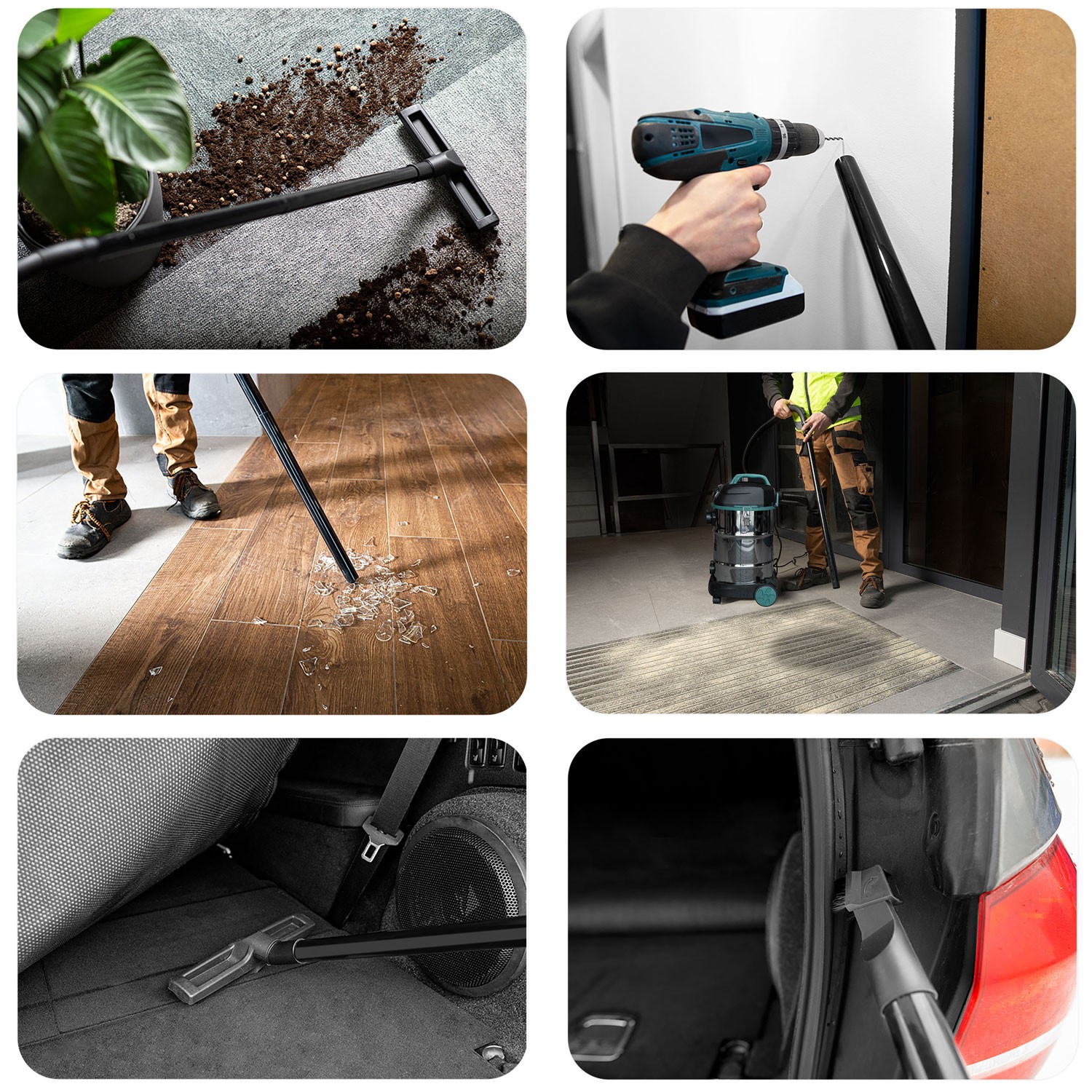 Tööstuslik tolmuimeja 30L 1600W HM-402 - Image 7