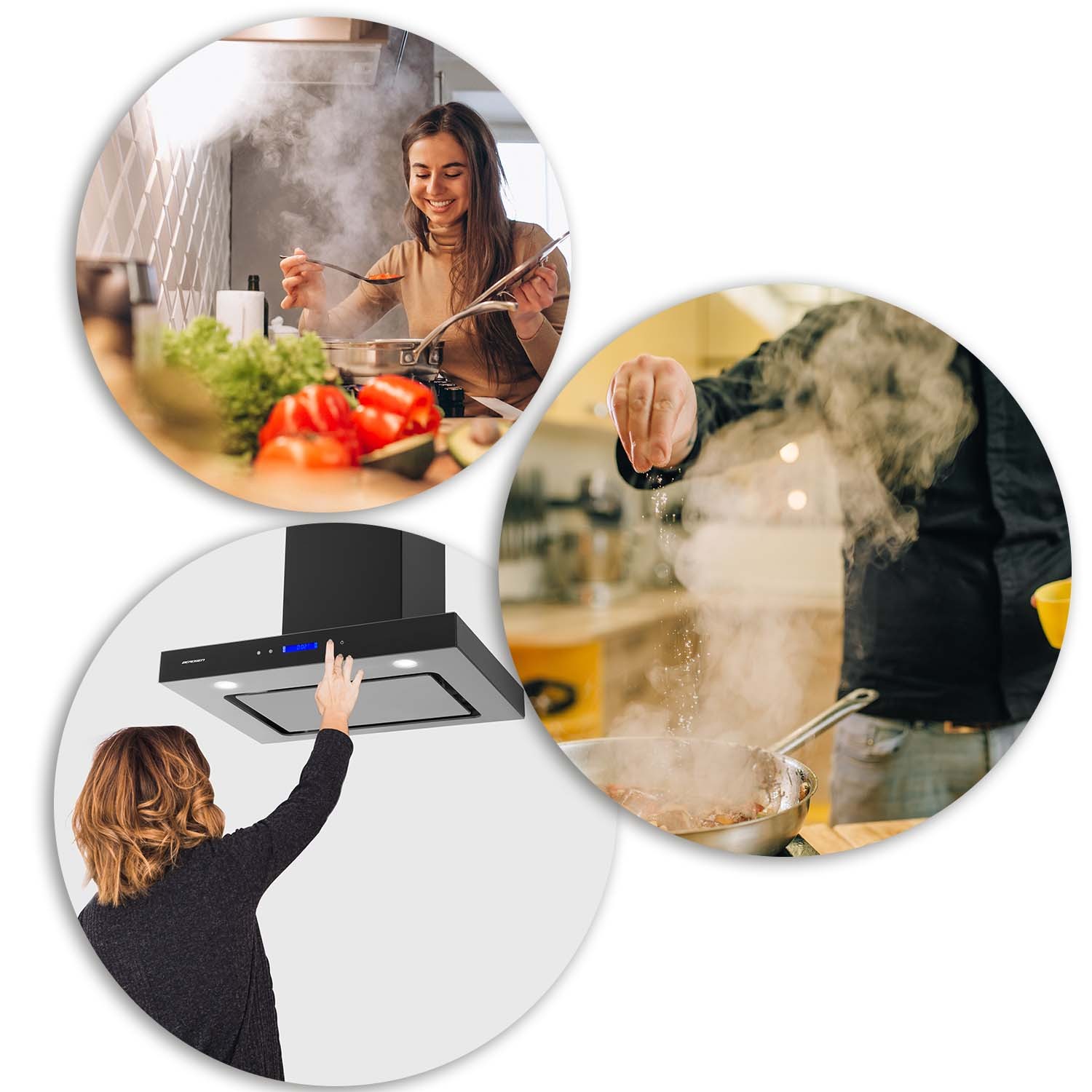 Berdsen BE-60E 60 cm must köögikubu - Image 6