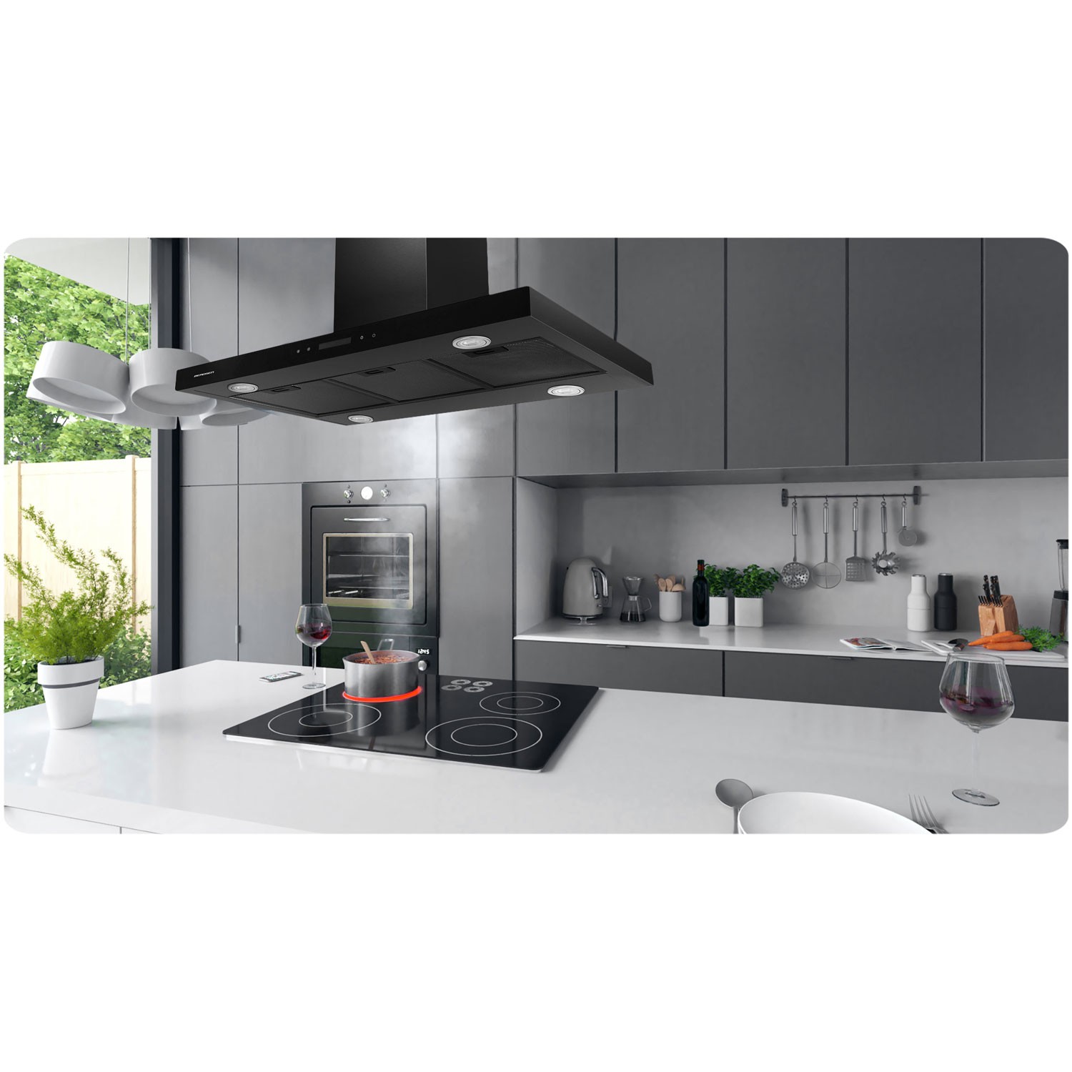 Berdsen BE-90E must 90 cm pliidikubu - Image 8