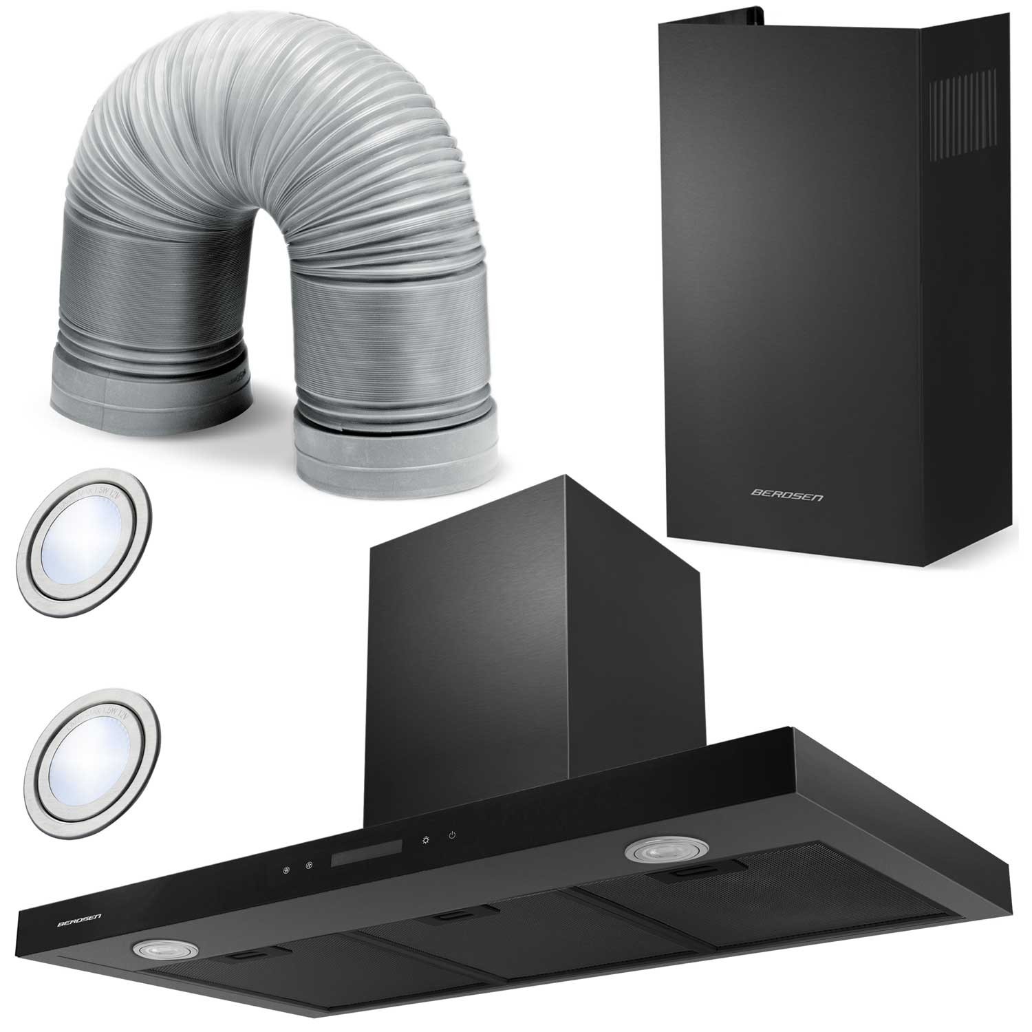 Berdsen BE-90S must 90 cm köögikubu