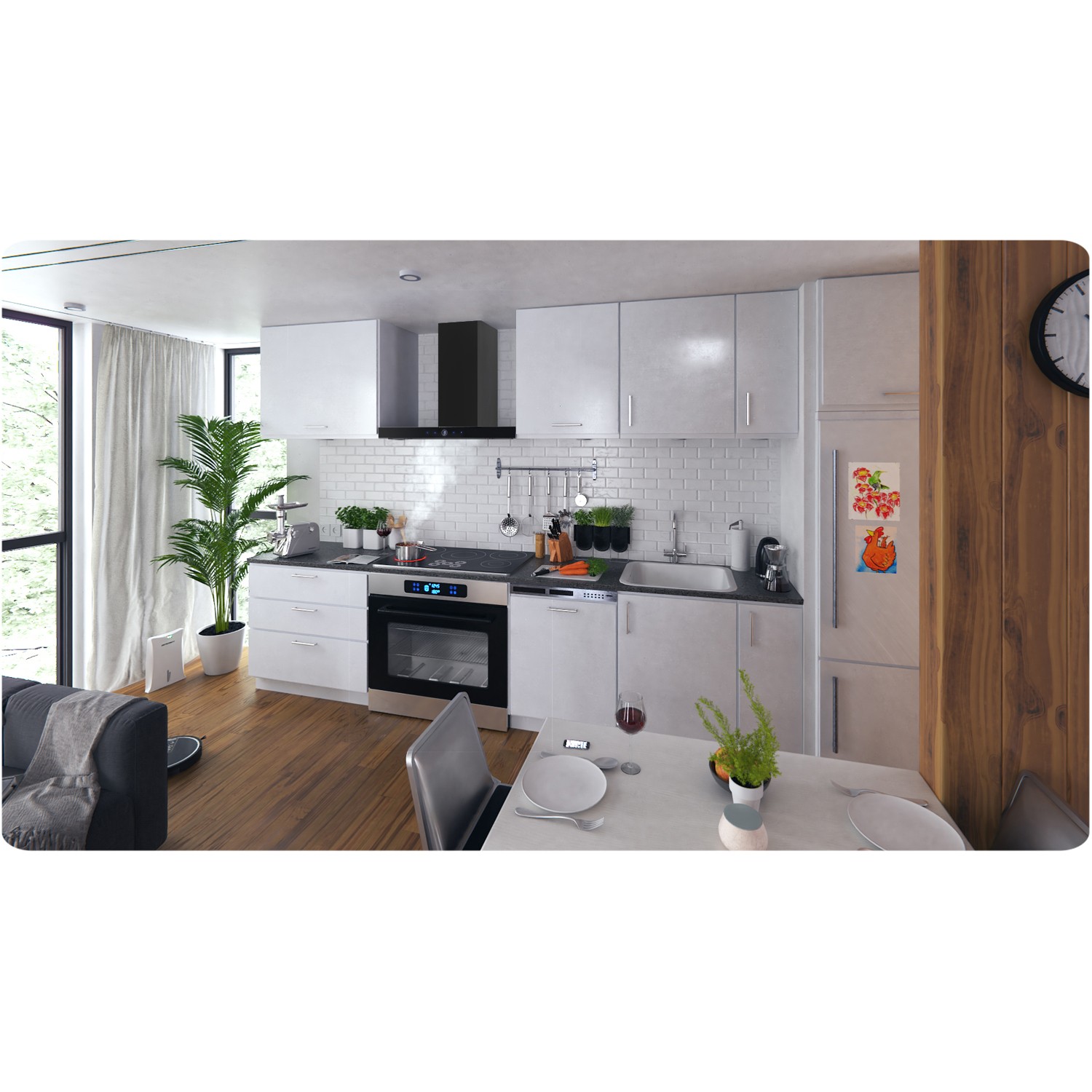 Berdsen BT-218 must 90 cm pliidikubu - Image 10