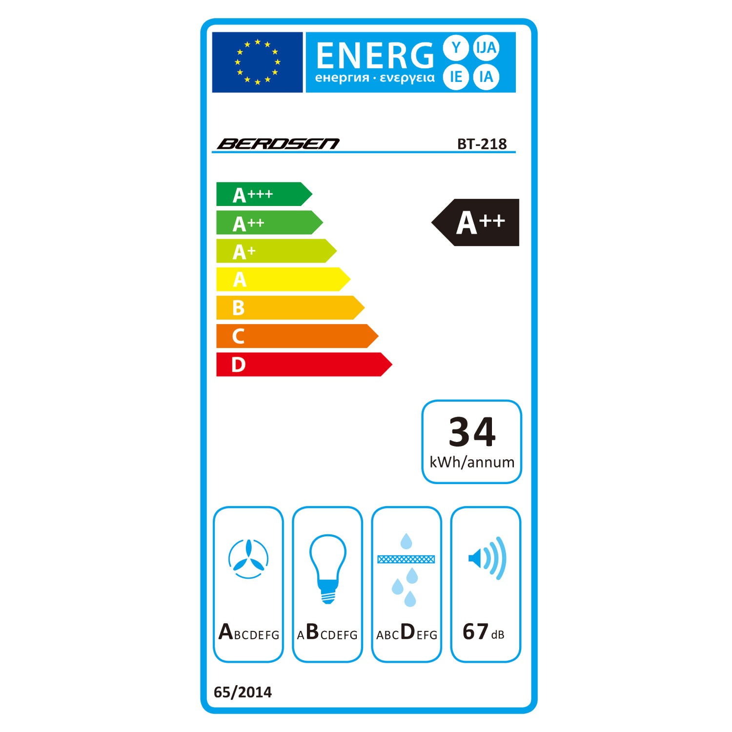 Berdsen BT-218 must 90 cm pliidikubu - Image 11