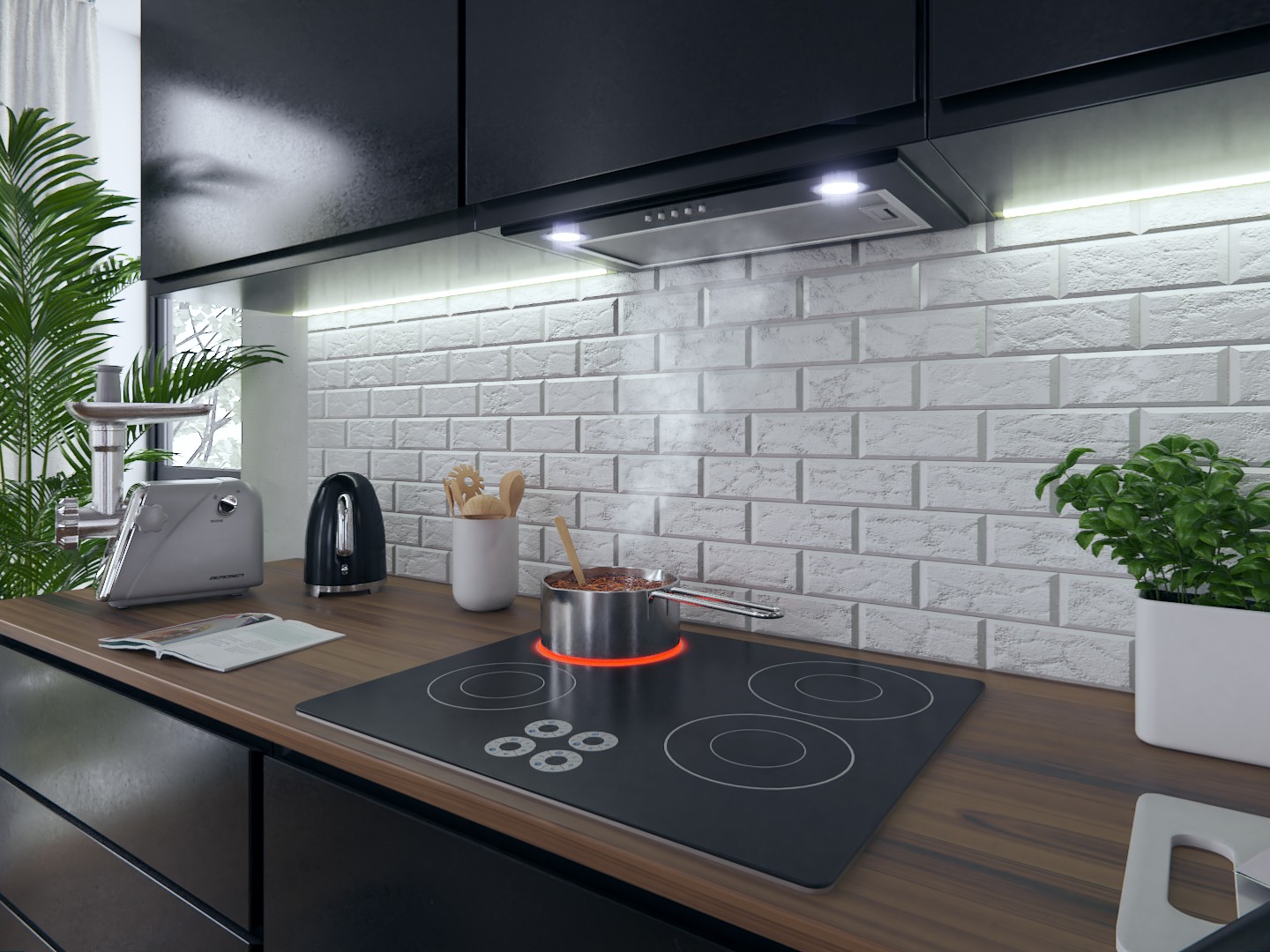 Sisseehitatud õhupuhasti 52 cm Berdsen BT-232 must - Image 5