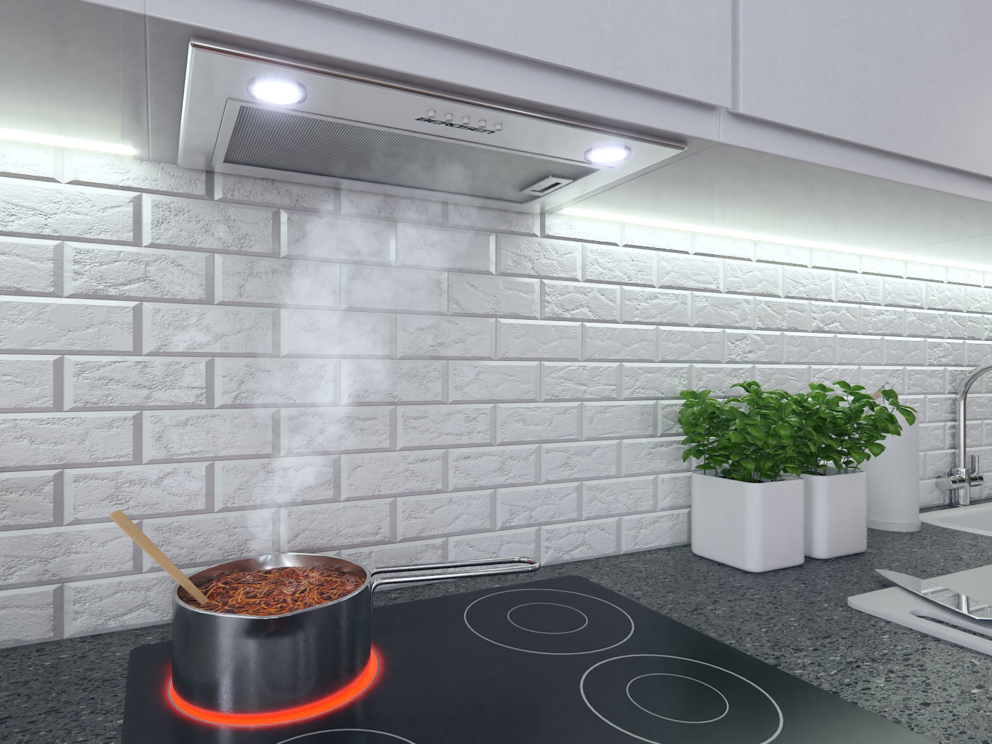 Sisseehitatud õhupuhasti 52 cm Berdsen BT-231 INOX - Image 8