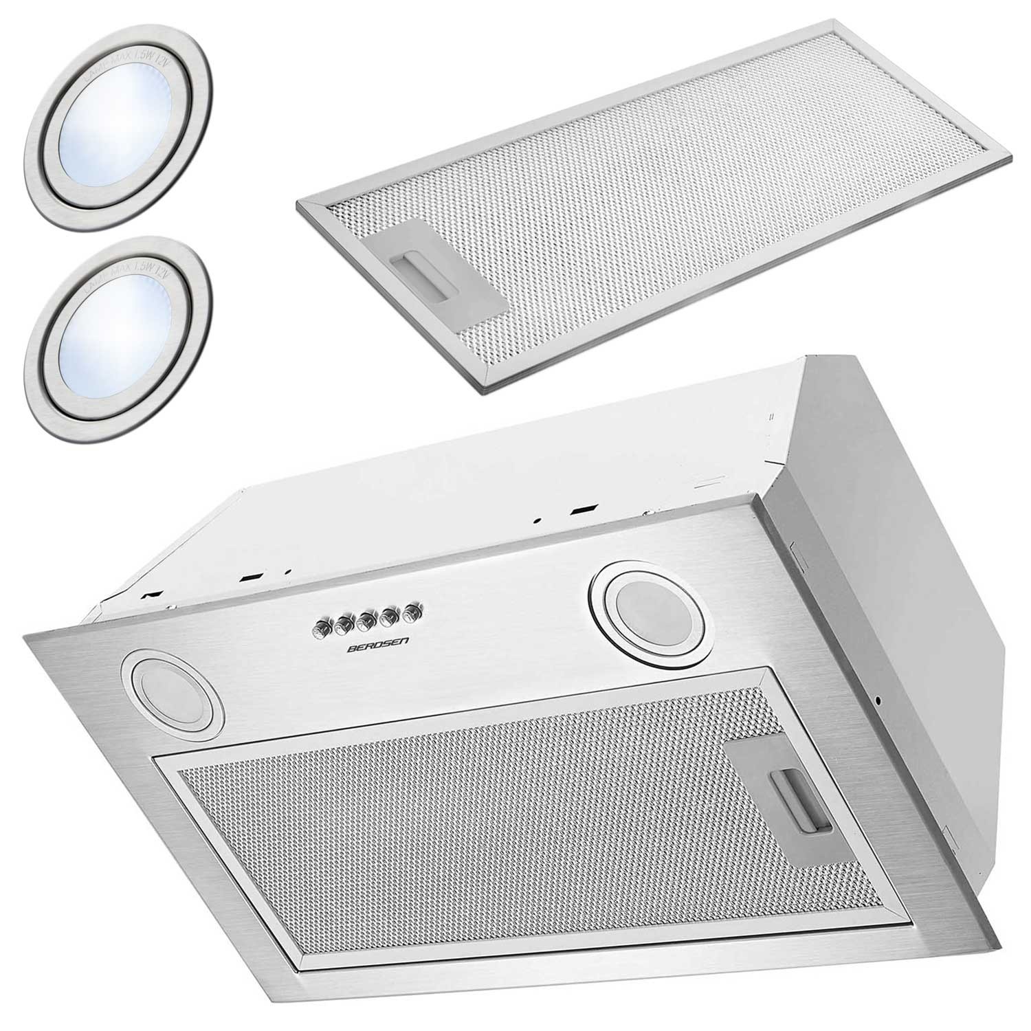 Sisseehitatud õhupuhasti 52 cm Berdsen BT-231 INOX