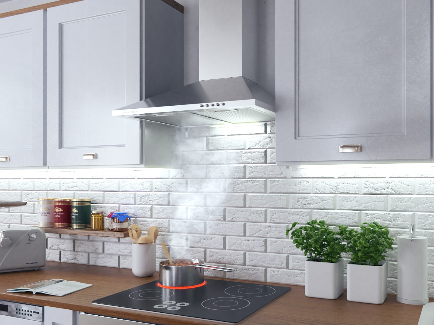 Berdsen BT-213 INOX 60 cm korstnaga õhupuhasti - Image 6