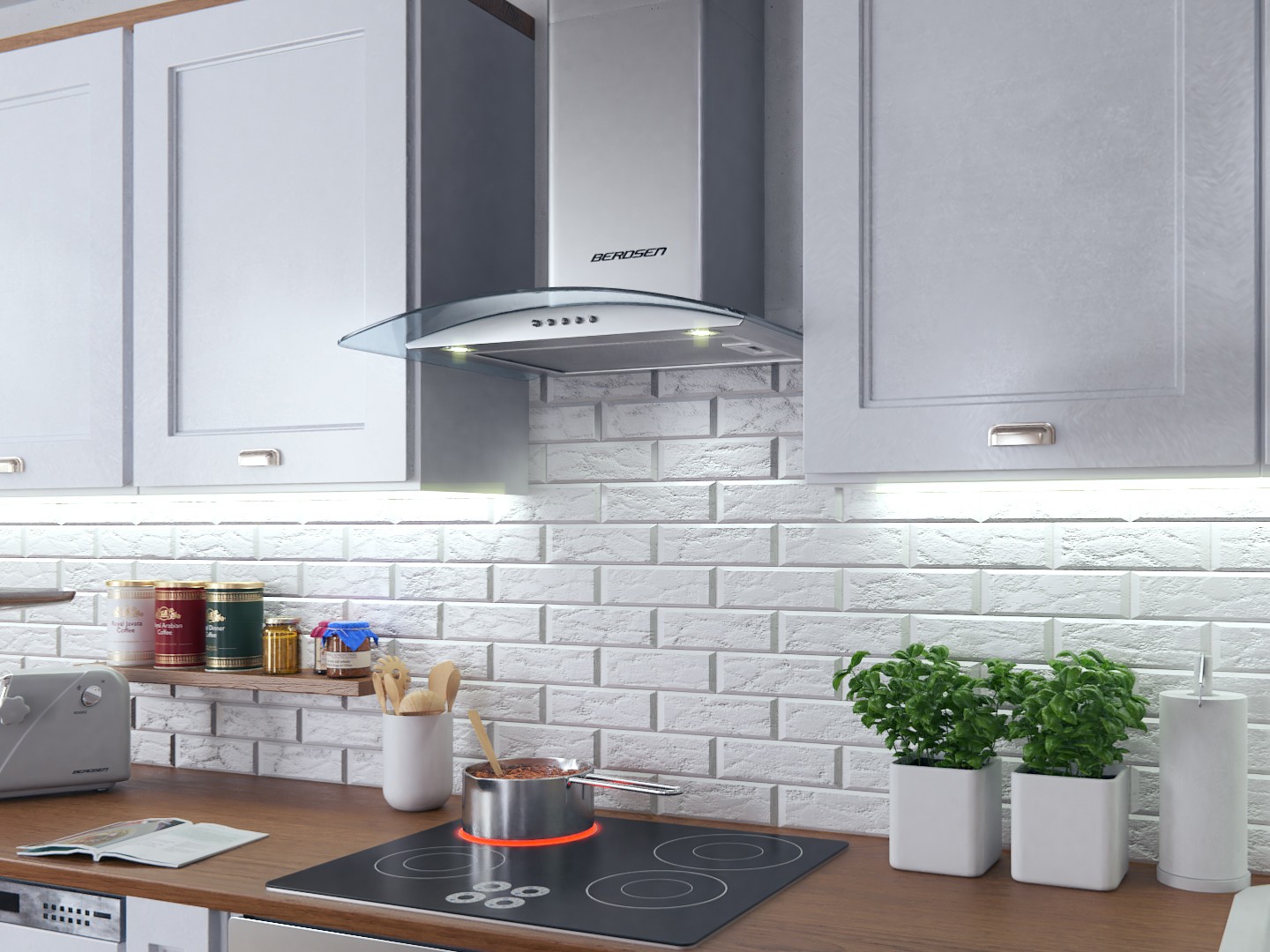 Berdsen BT-202 60 cm korstnaga õhupuhasti - Image 8