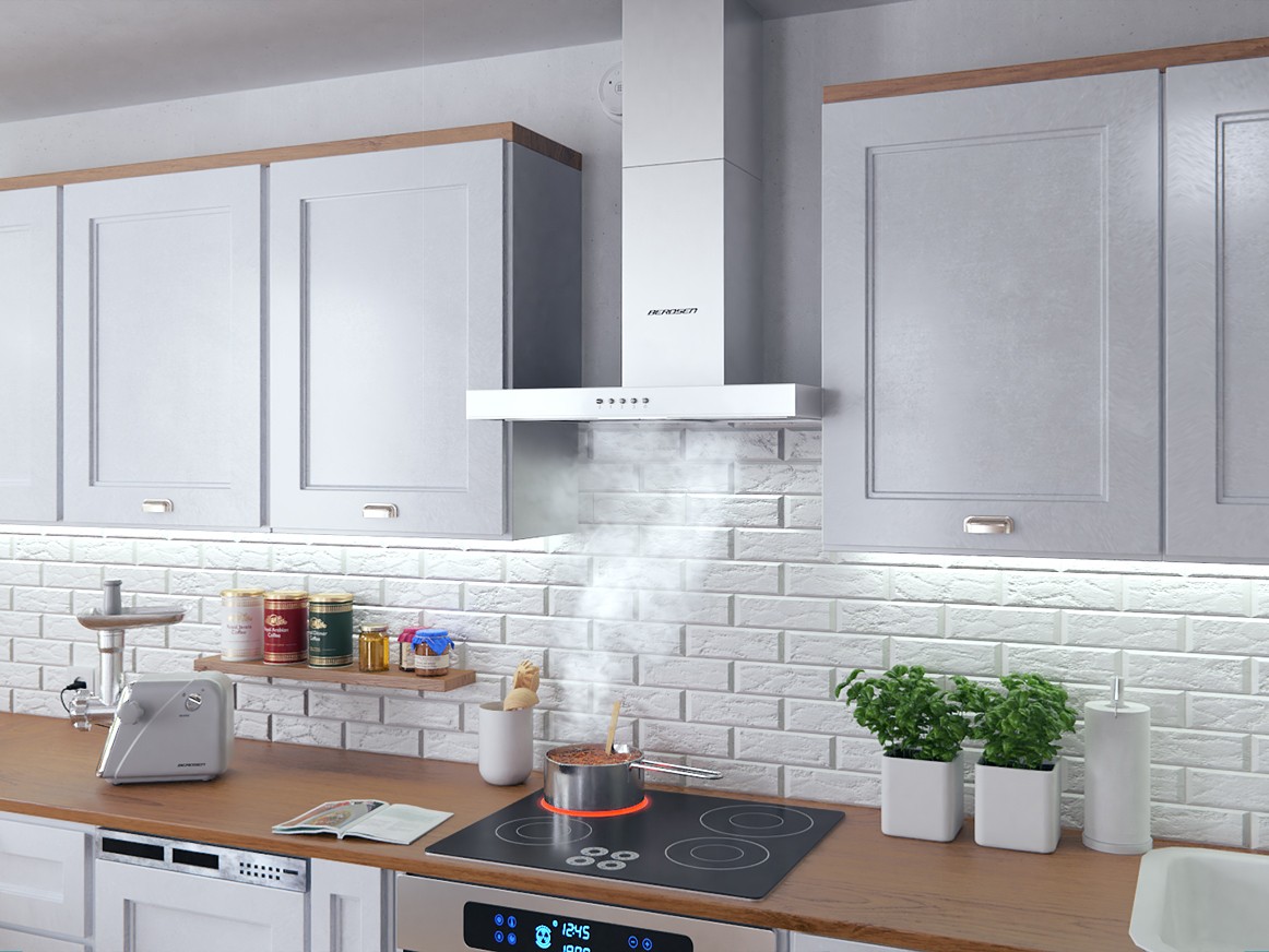 Berdsen BE-60A-T1 INOX 60 cm korstna õhupuhasti - Image 6