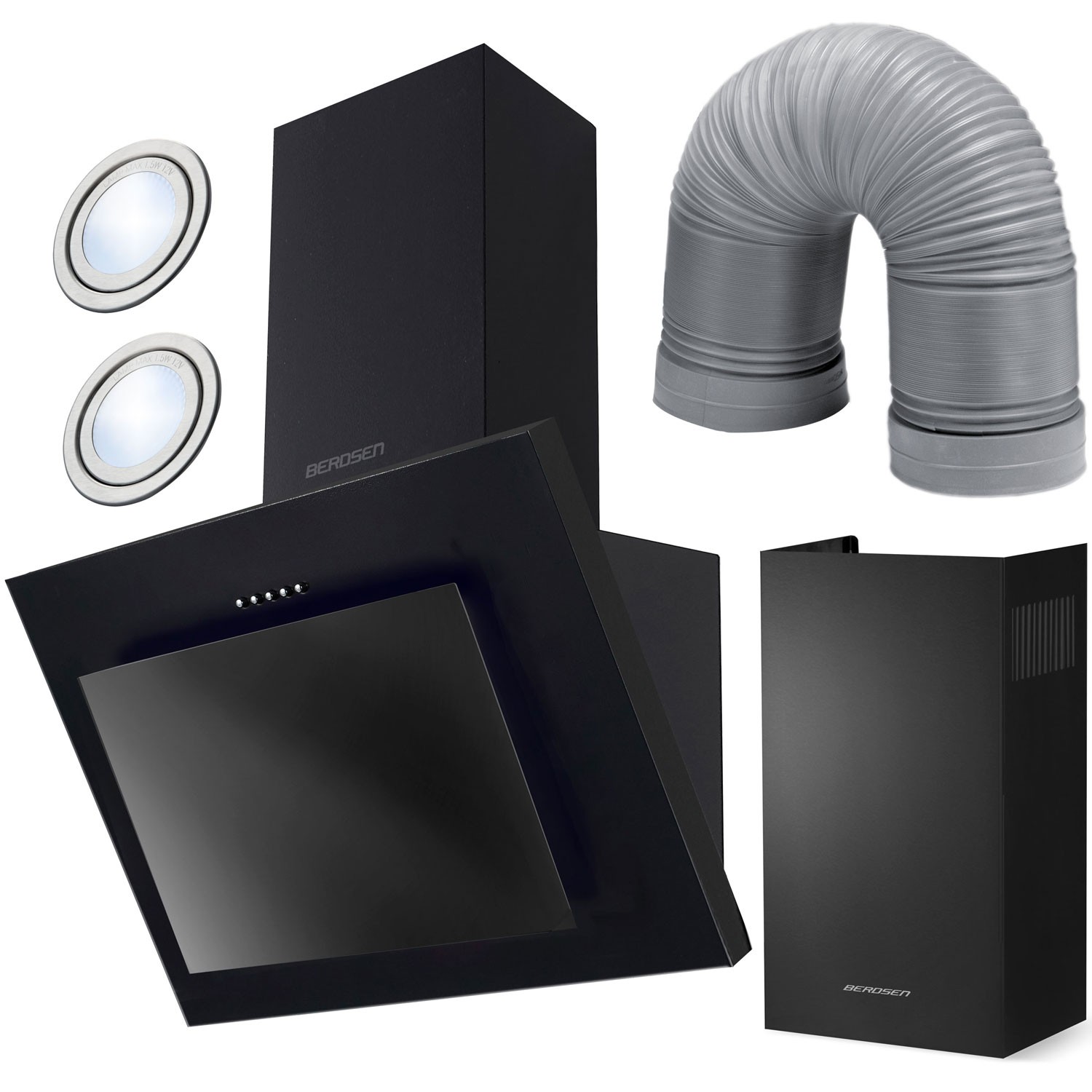 Berdsen BT-215 60 cm korstnaga õhupuhasti must