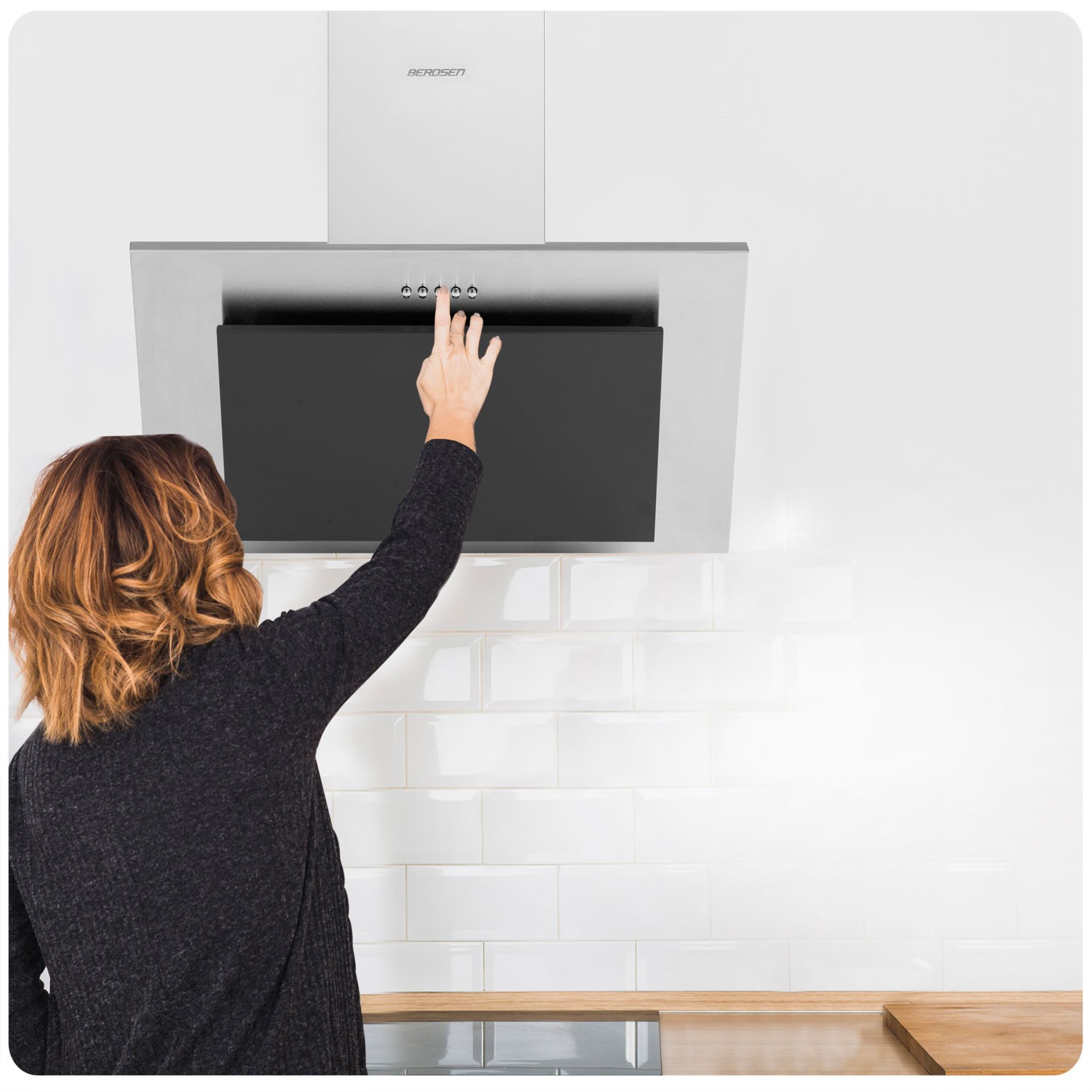 Korstnaga õhupuhasti 60cm roostevaba + must BT-209 - Image 5