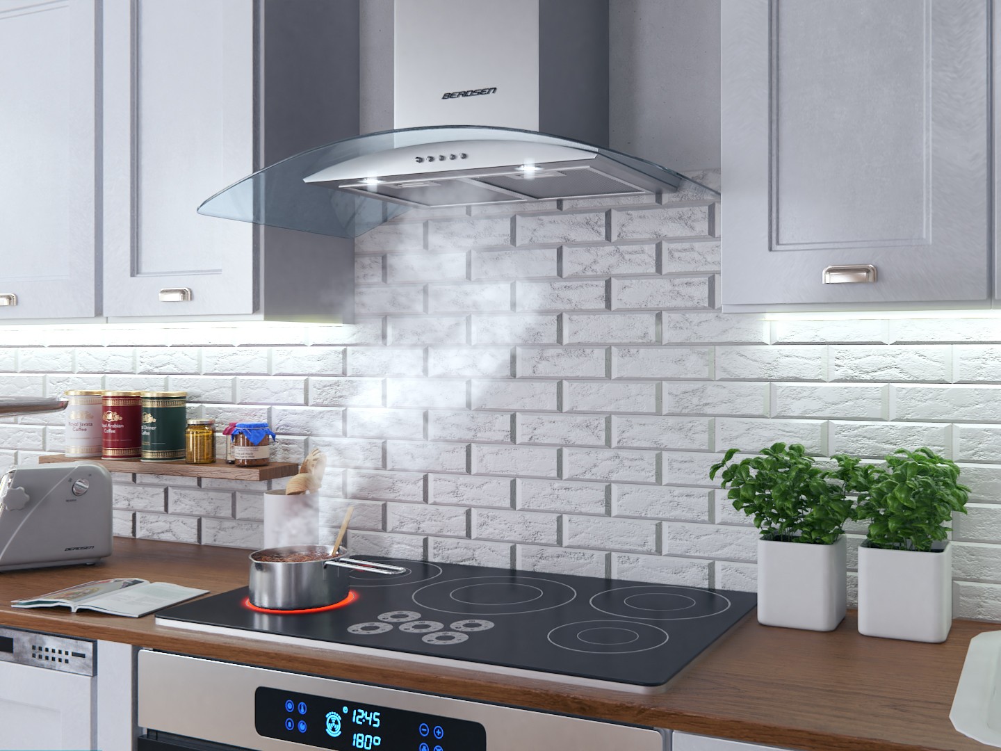 Berdsen BT-223 INOX 90 cm korstnaga õhupuhasti - Image 4