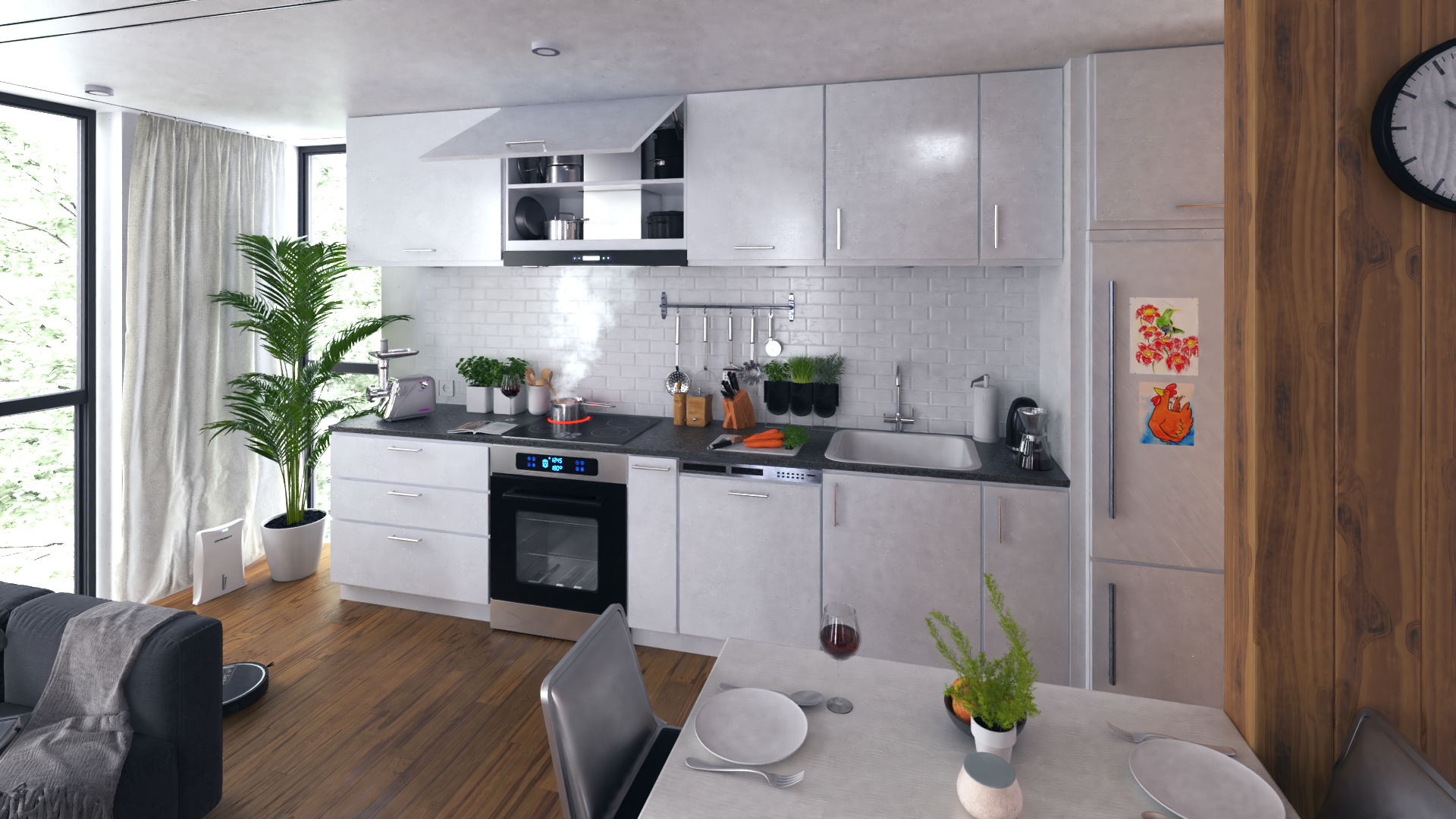 Berdsen BN-KE3 INOX + klaasist korstna õhupuhasti - Image 2