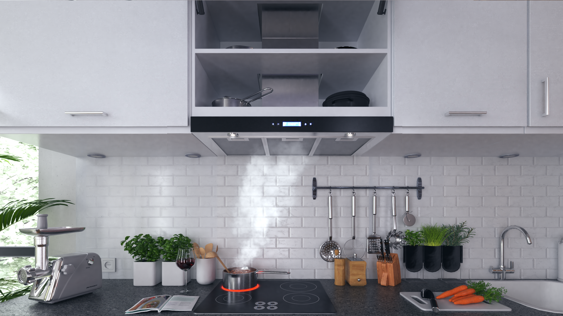 Berdsen BN-KE3 INOX + klaasist korstna õhupuhasti - Image 3