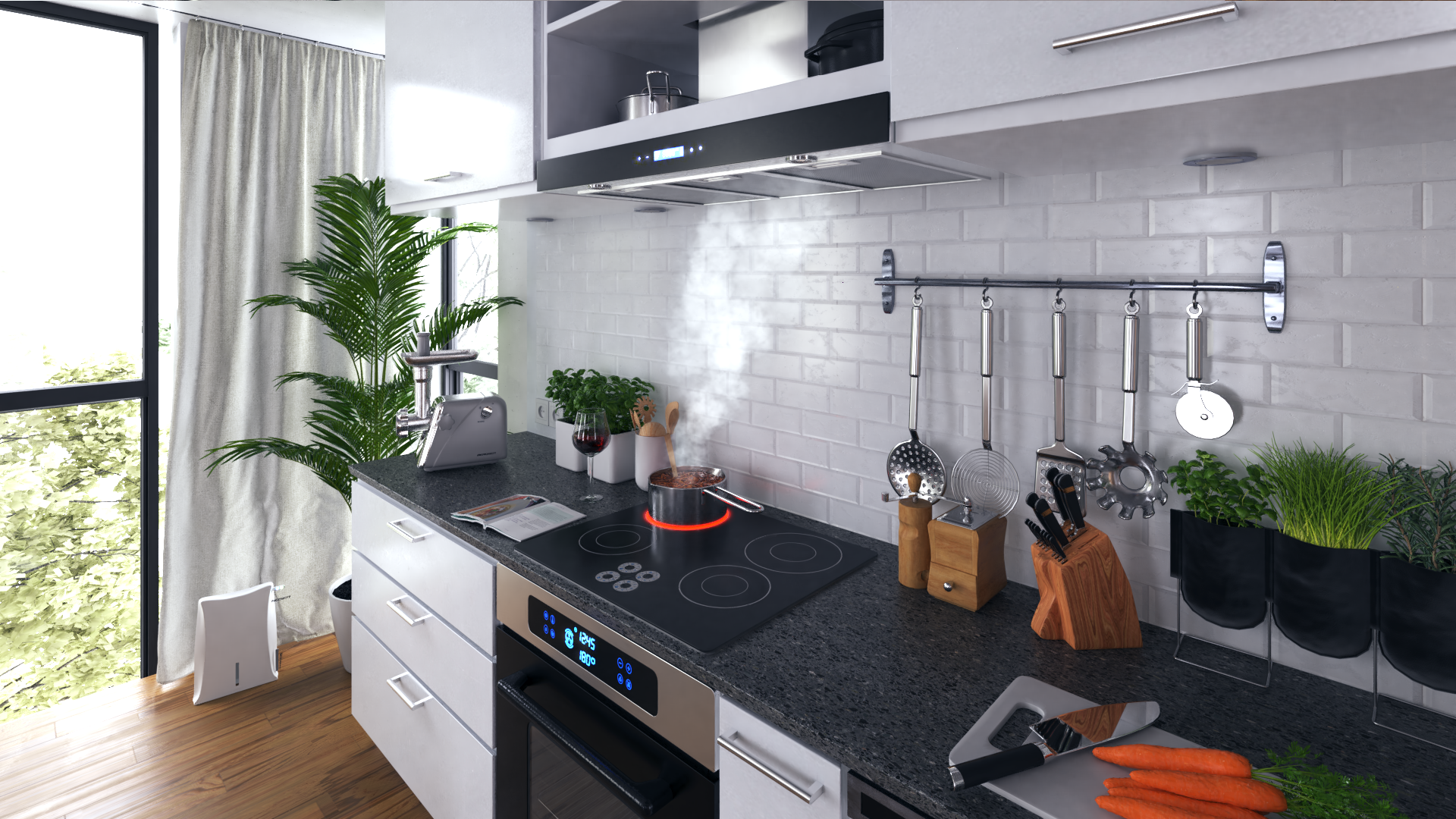 Berdsen BN-KE3 INOX + klaasist korstna õhupuhasti - Image 5