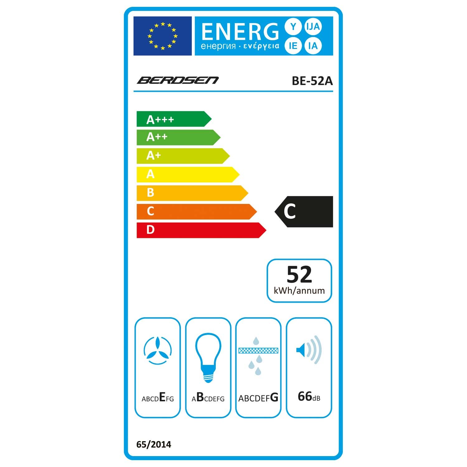 Kapi alla paigaldatav õhupuhastaja 52 cm must BE-52A - Image 10