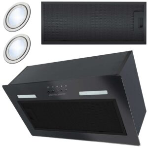 Kappide alla paigaldatav õhupuhastaja 52 cm must BT-236