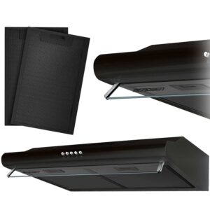 Köögikapi alla paigaldatav õhupuhasti - 60 cm neelava õhuga Berdsen BE-10-A must