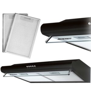 Köögikapi alla paigaldatav õhupuhasti - 60 cm neelava õhuga Berdsen BE-10-A must