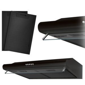 Köögikapi alla paigaldatav õhupuhasti - 60 cm neelava õhuga Berdsen BE-10-A must