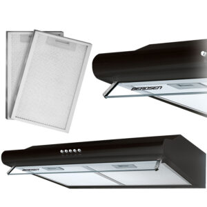 Köögikapi alla paigaldatav õhupuhasti - 60 cm neelava õhuga Berdsen BE-10-A must