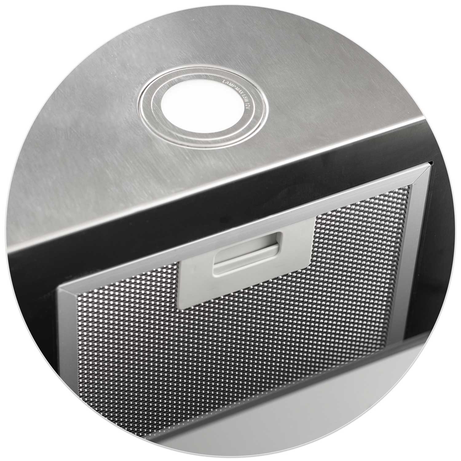 Klaasist köögikubu rippuv 60cm must BT-222 - Image 5