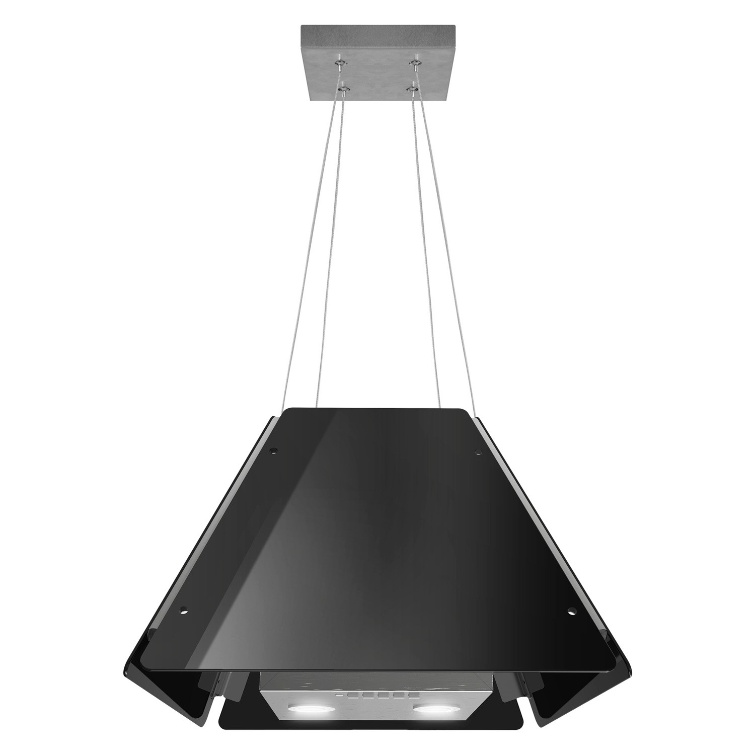 Klaasist köögikubu rippuv 60cm must BT-222 - Image 3