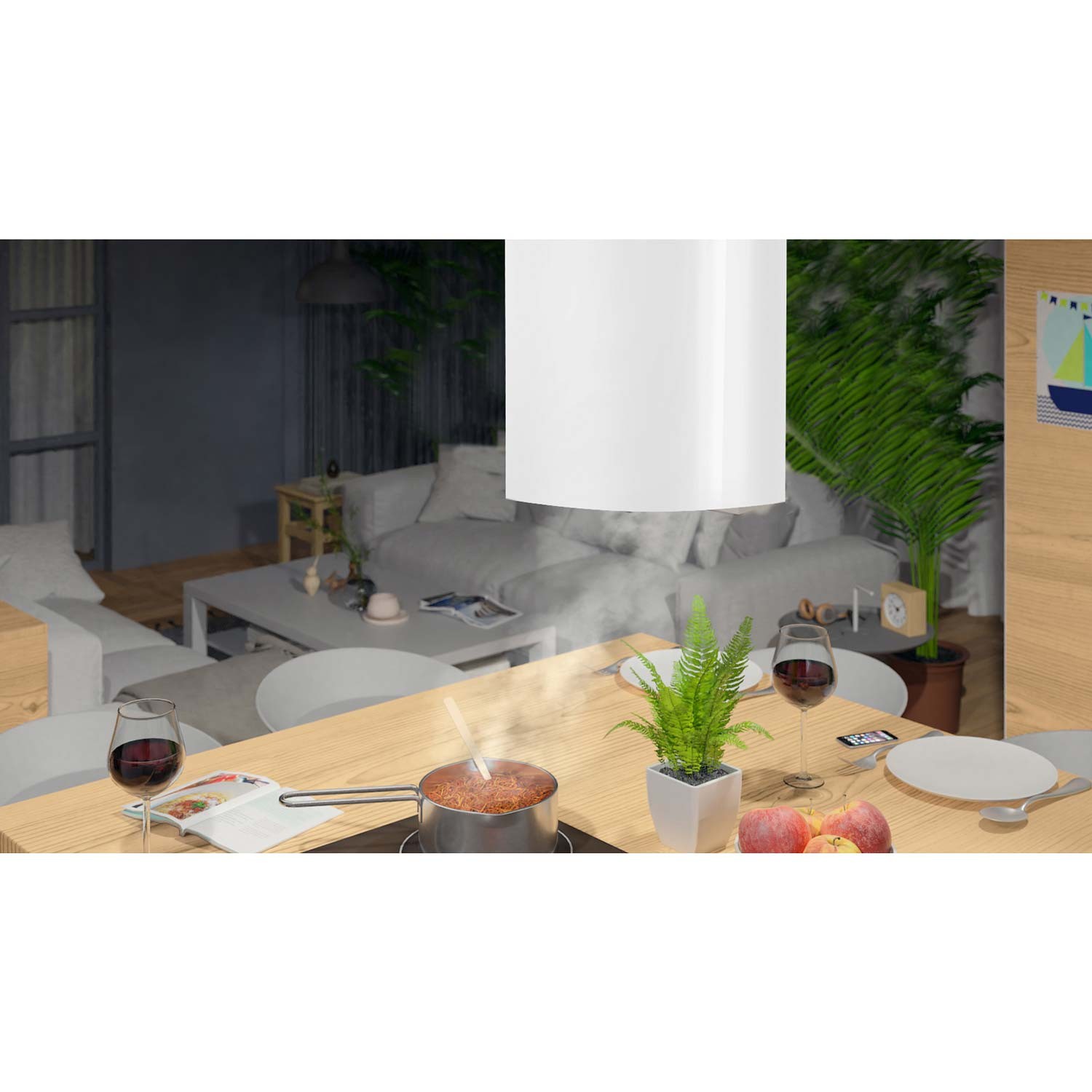 Seinale riputatav köögikubu 35cm valge BT-228 - Image 7