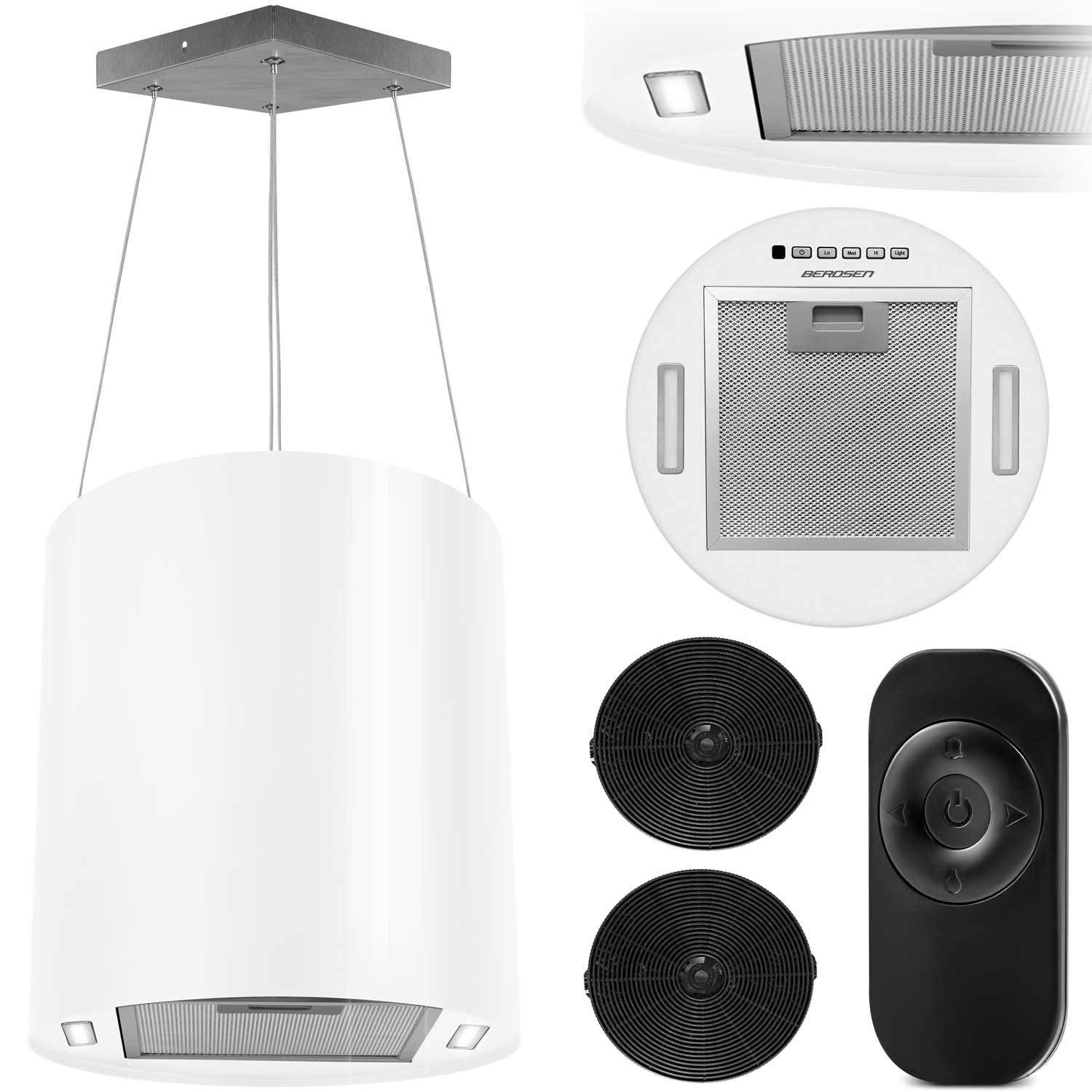 Seinale riputatav köögikubu 35cm valge BT-228