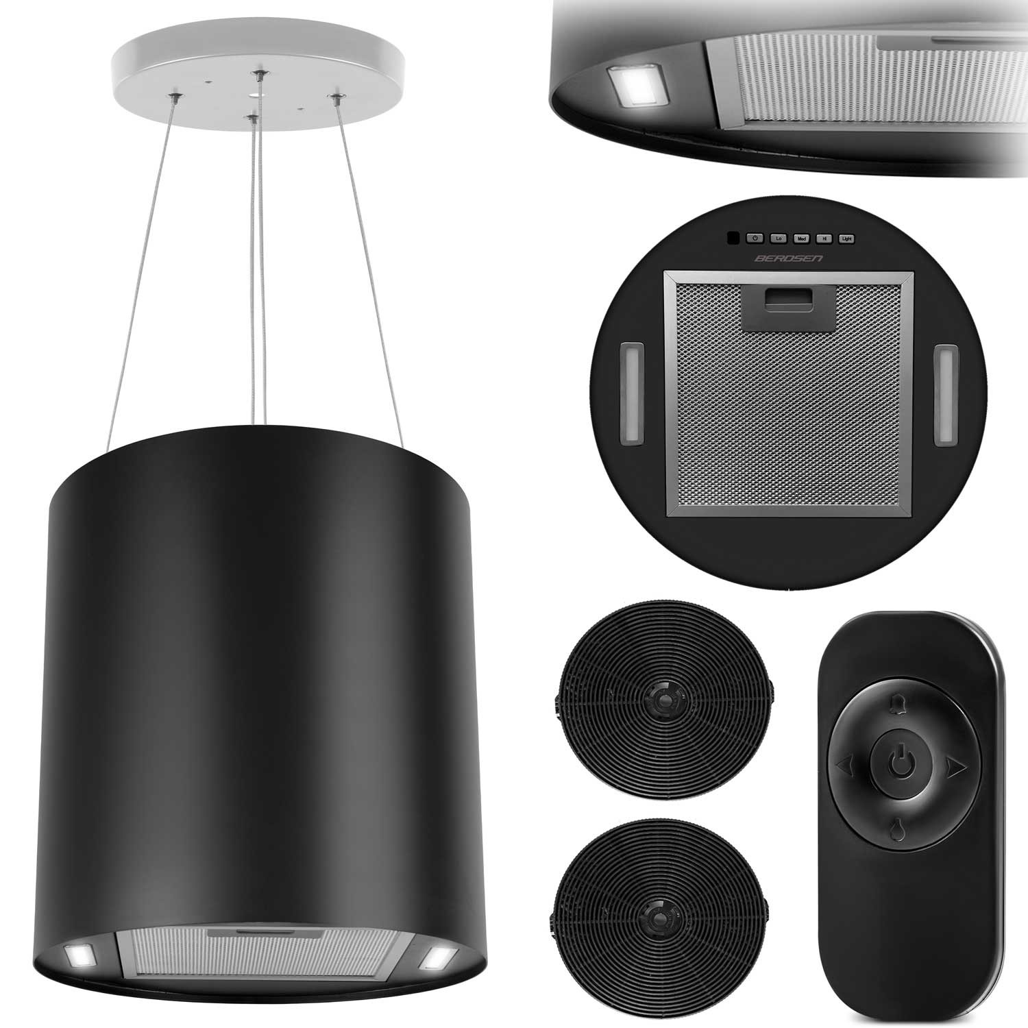 Seinale riputatav köögikubu 35cm must BT-227 - Image 11