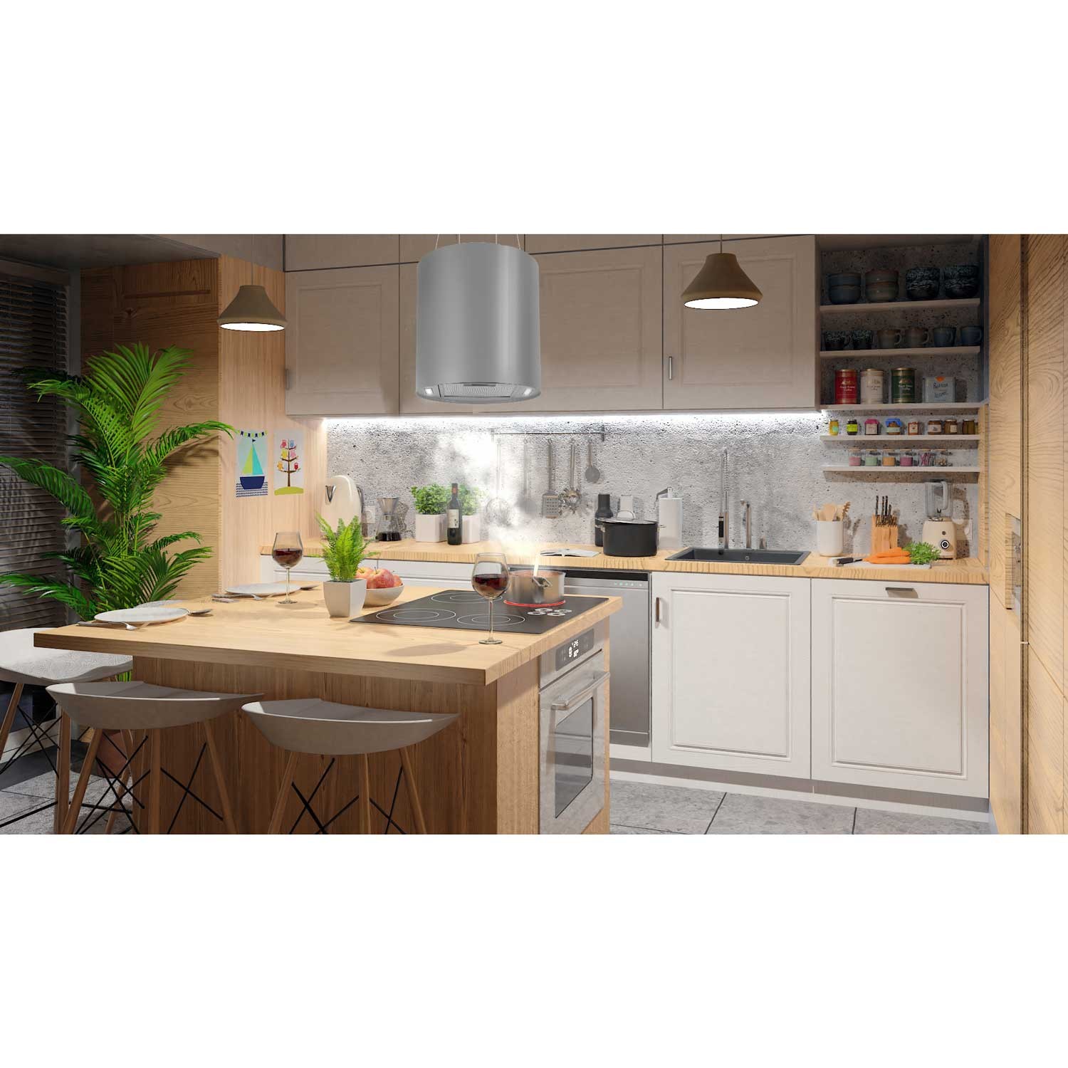 Seinale riputatav köögikubu 35 cm roostevabast terasest BT-226 - Image 8