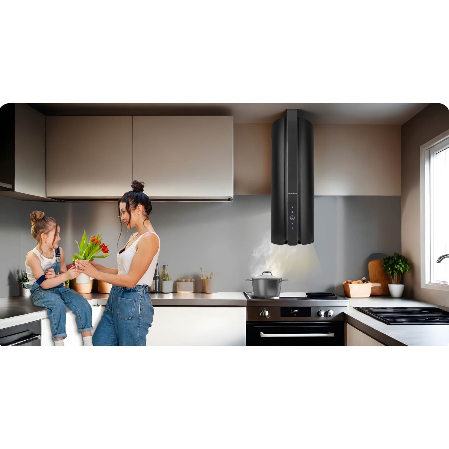 Berdsen BT-219 35cm korstnaga õhupuhasti must - Image 13