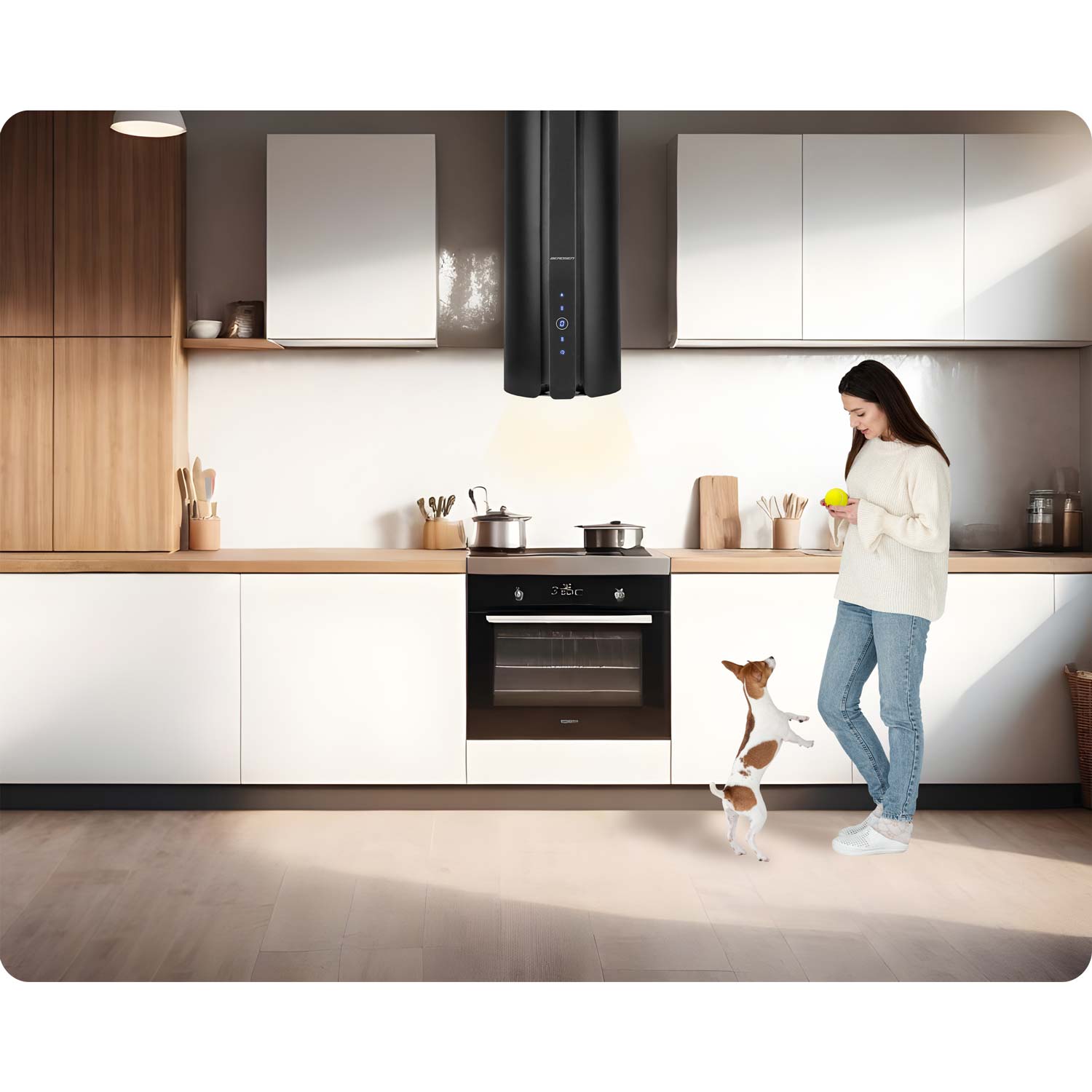 Berdsen BT-219 35cm korstnaga õhupuhasti must - Image 14