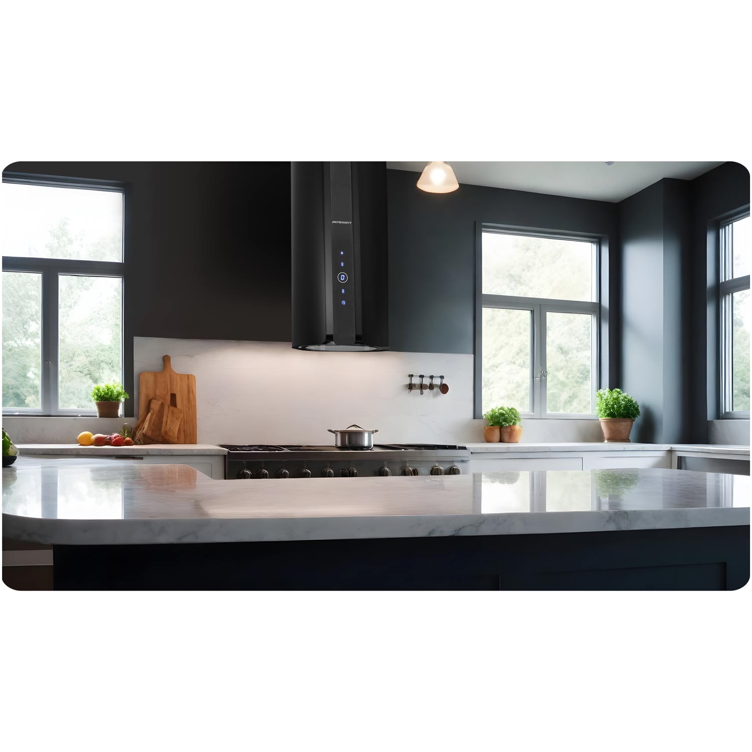 Berdsen BT-219 35cm korstnaga õhupuhasti must - Image 15