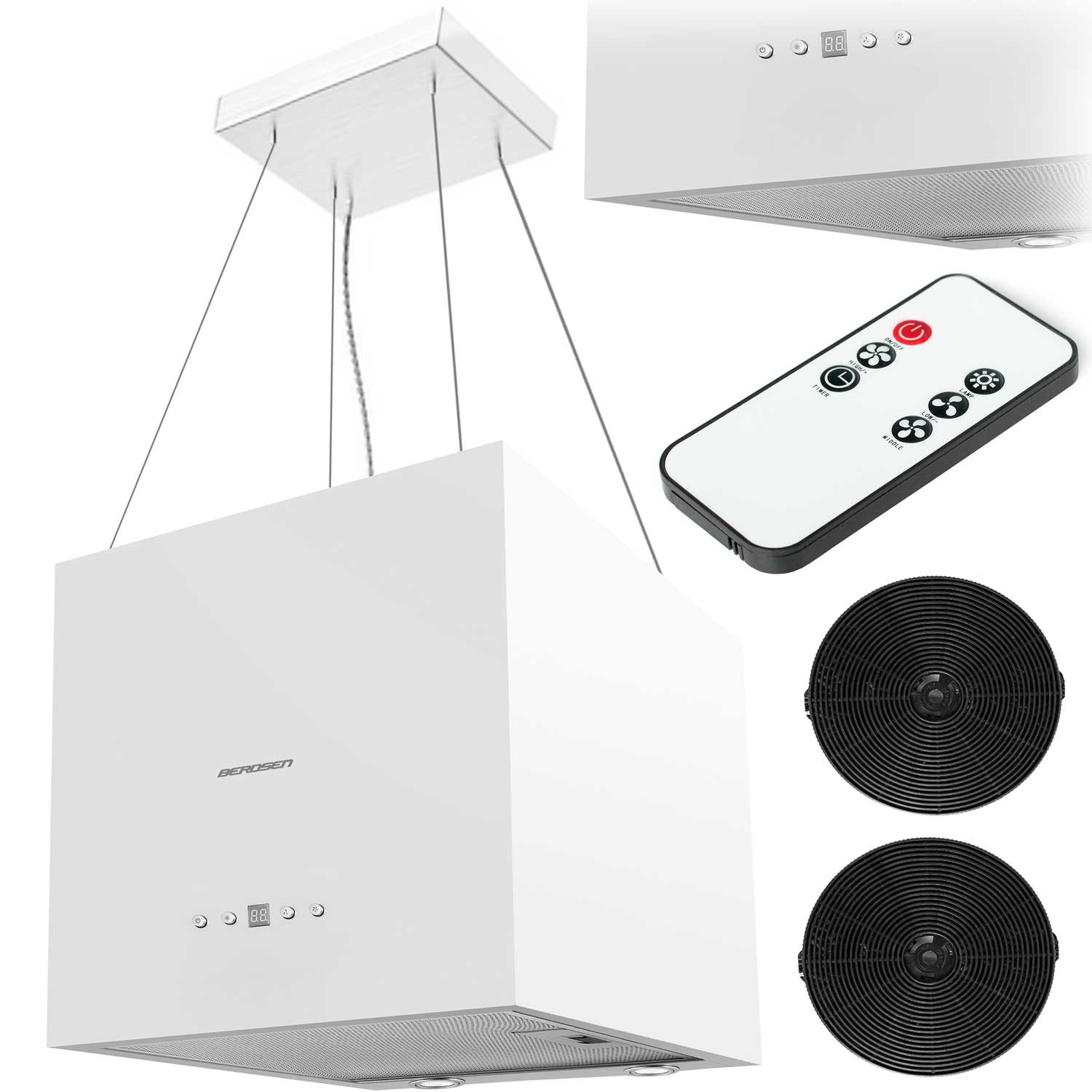 Saareköögi õhupuhasti 40 cm Berdsen 40E + 2 filtrit