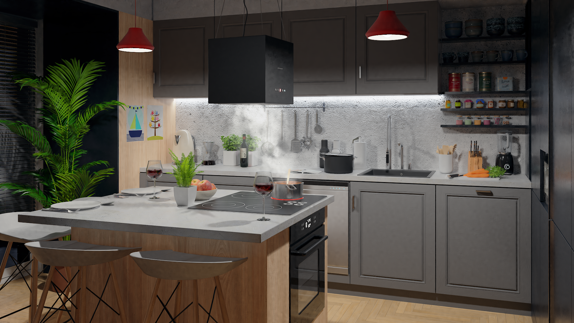 Saareköögi õhupuhasti 40 cm Berdsen 40E + 2 filtrit - Image 3