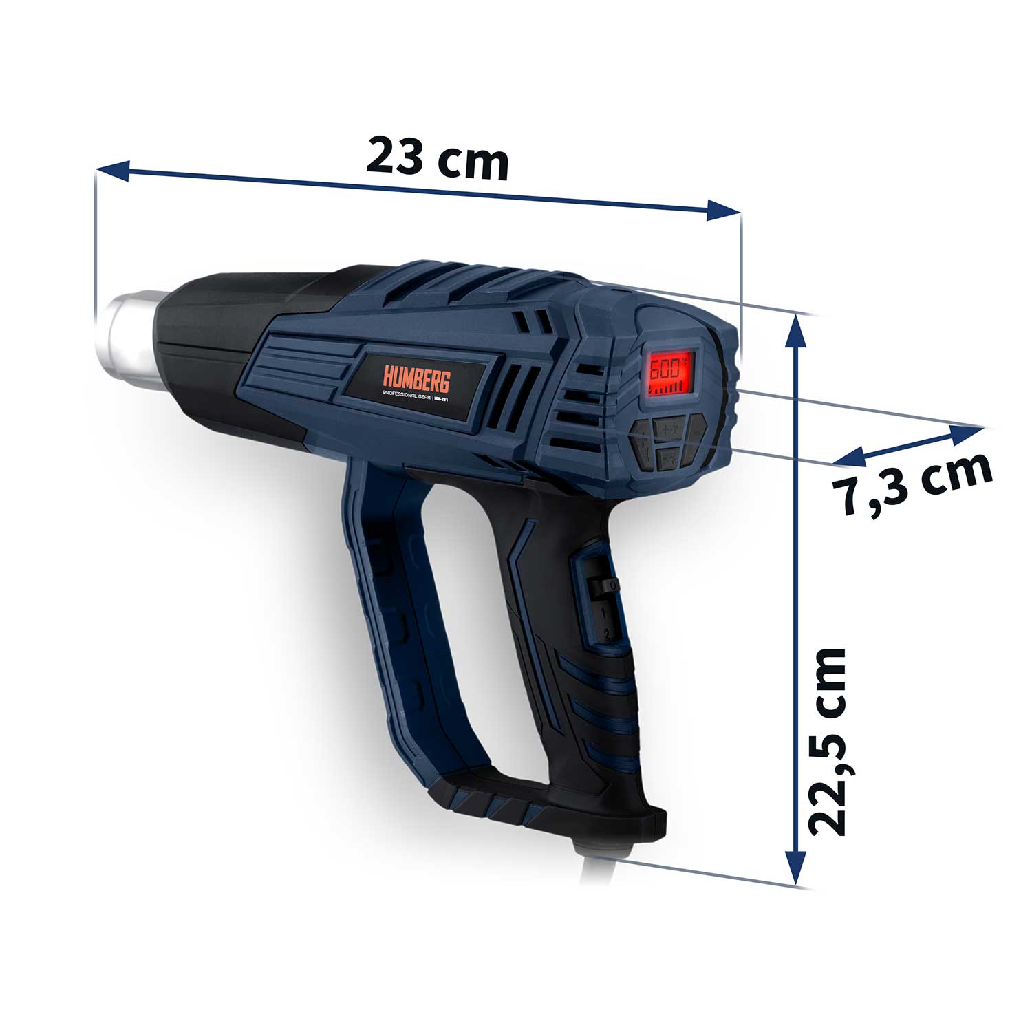 Humberg HM-291 2000 W elektriline kuumaõhupüstol - Image 7