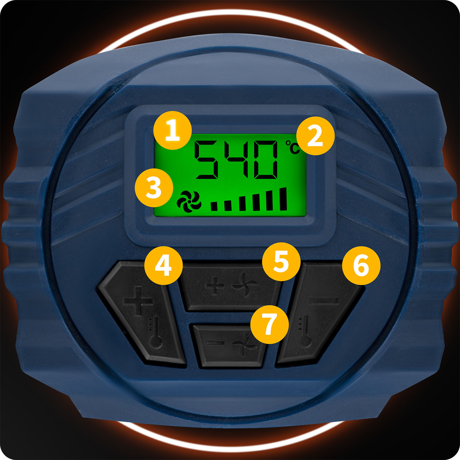 Humberg HM-291 2000 W elektriline kuumaõhupüstol - Image 12