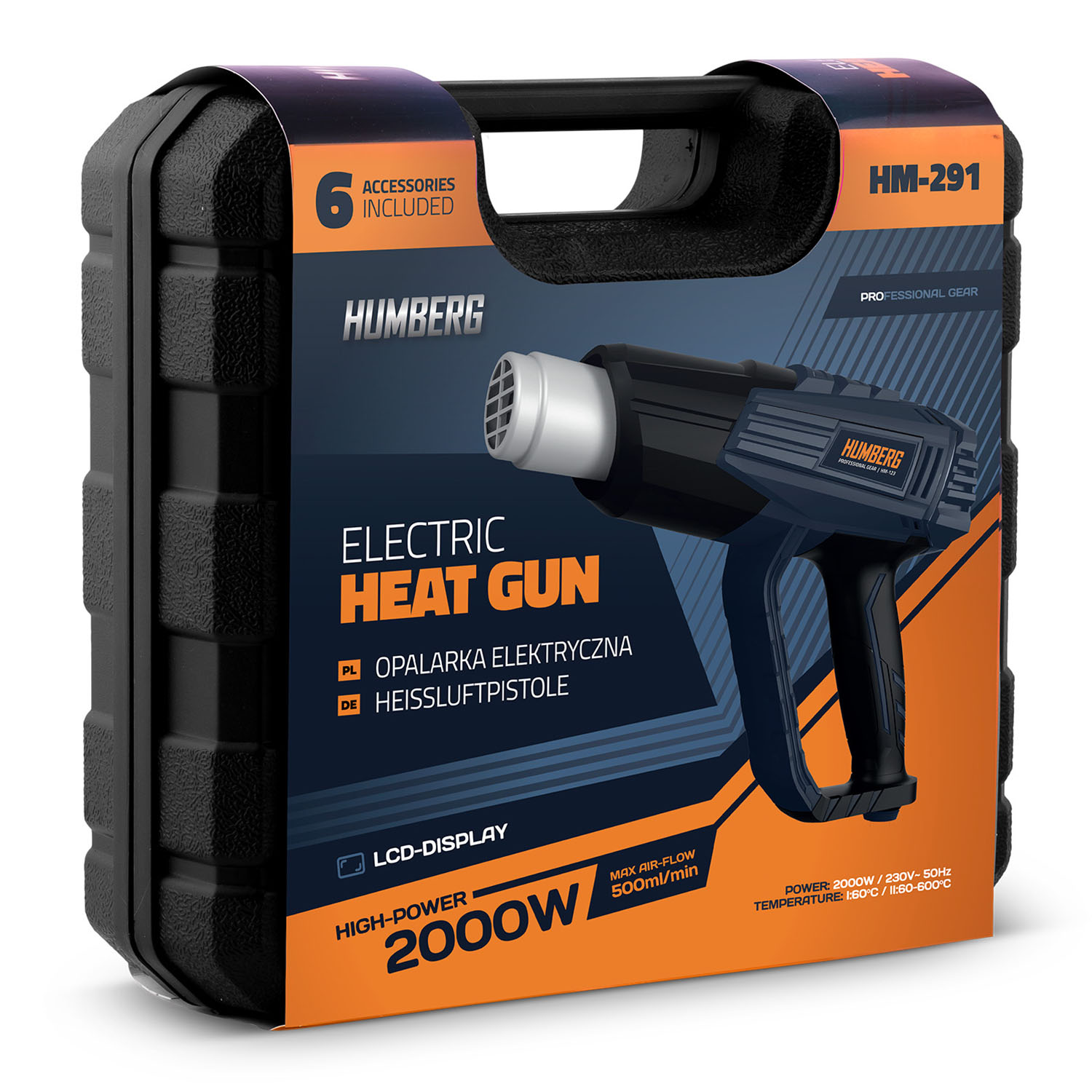 Humberg HM-291 2000 W elektriline kuumaõhupüstol - Image 6